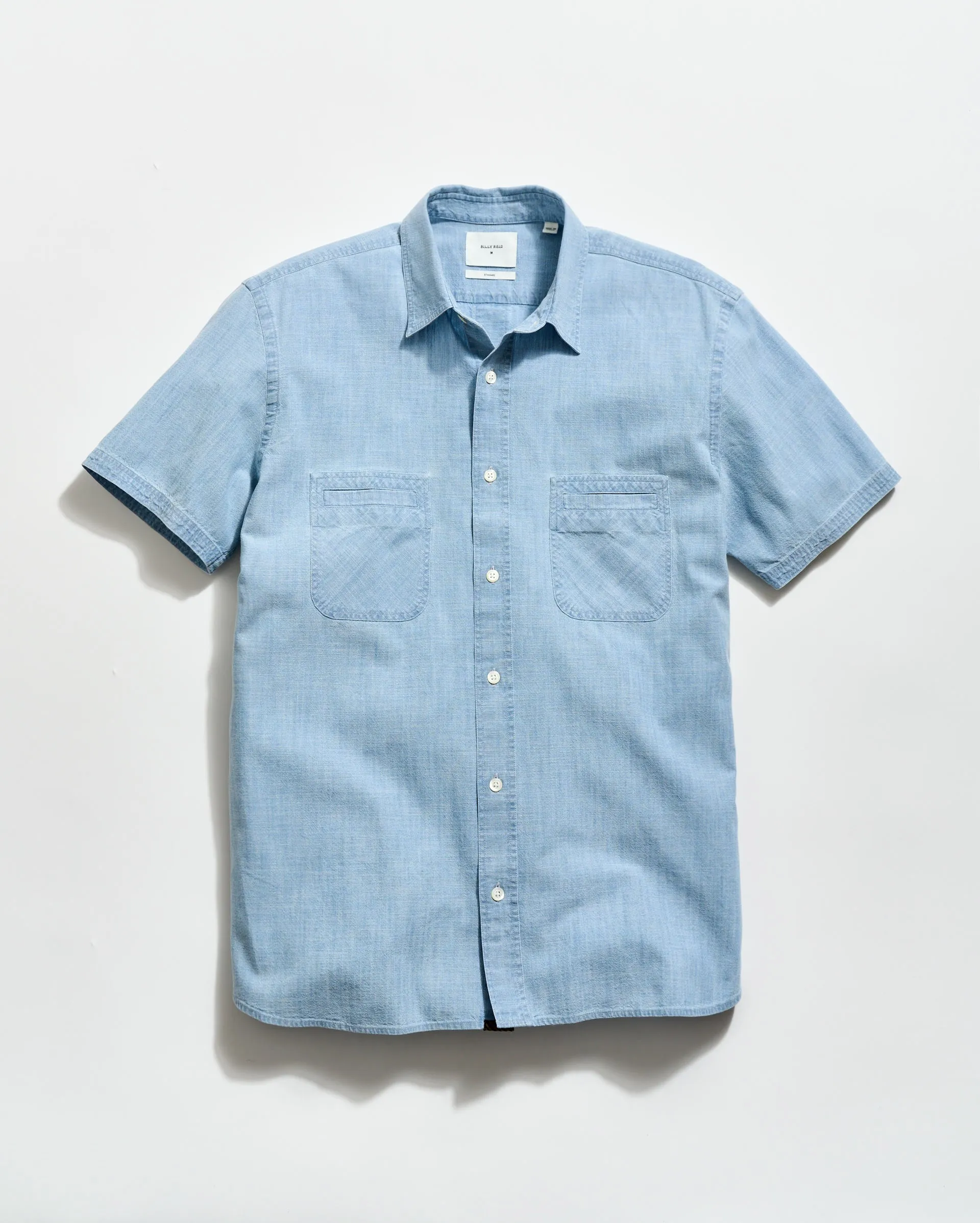 Short Sleeve Chambray Donelson Shirt sold by Billy Reid