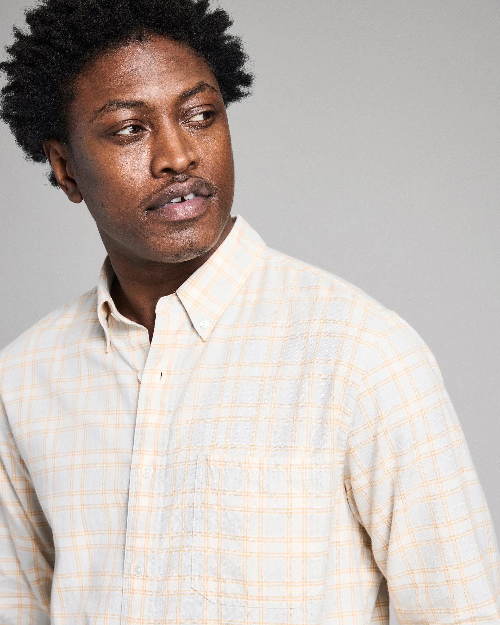 Melange Plaid Tuscumbia Shirt Button Down sold by Billy Reid product image thumbnail 4