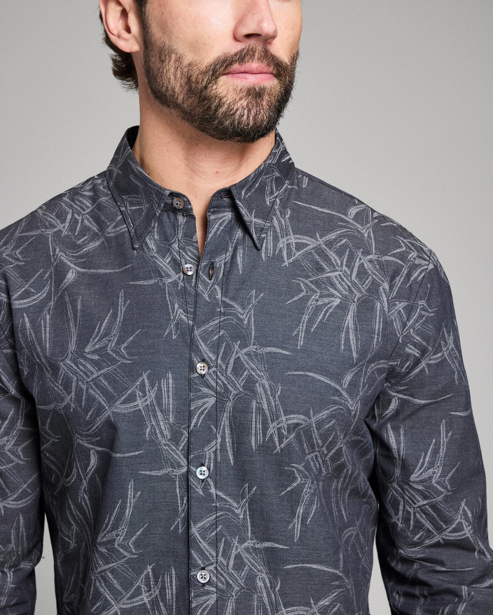 Melange Reeds Wilson Shirt sold by Billy Reid product image thumbnail 4