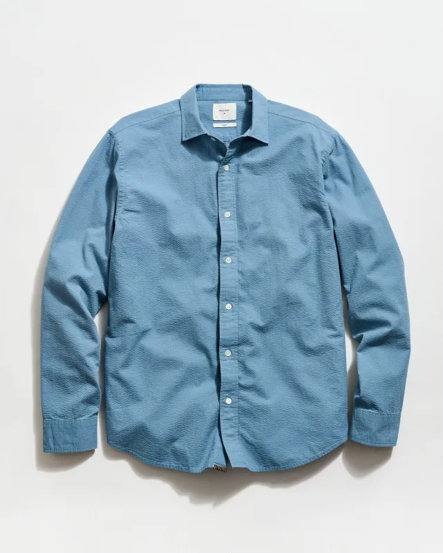 Seersucker Cedar Shirt made by Billy Reid