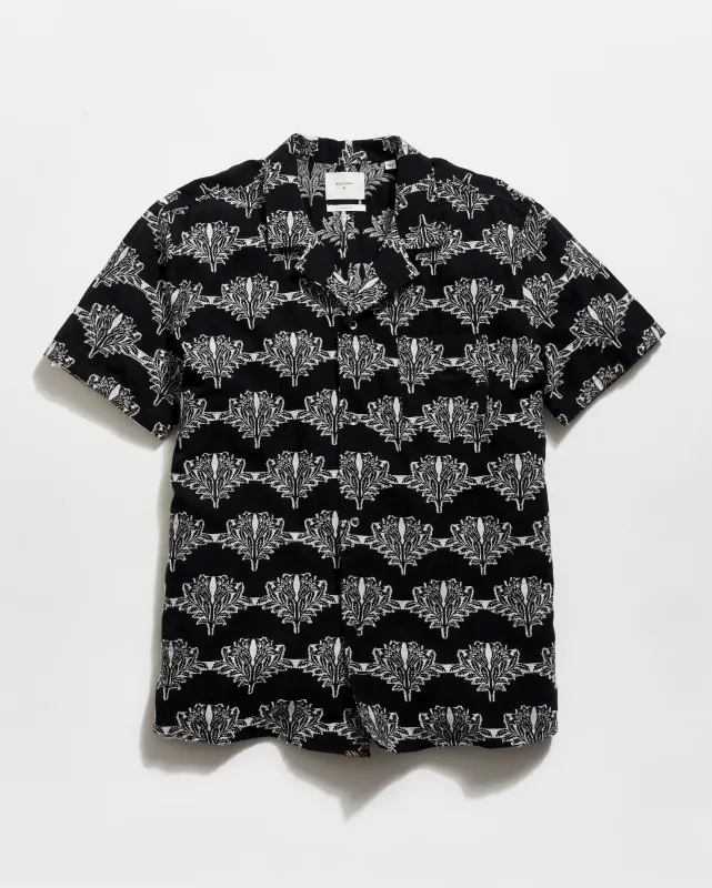 Short Sleeve Botanical Jacquard Camp Shirt made by Billy Reid