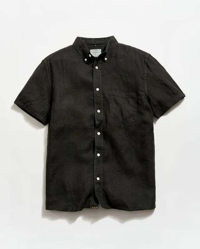 Short Sleeve Linen Tuscumbia Shirt Button Down made by Billy Reid