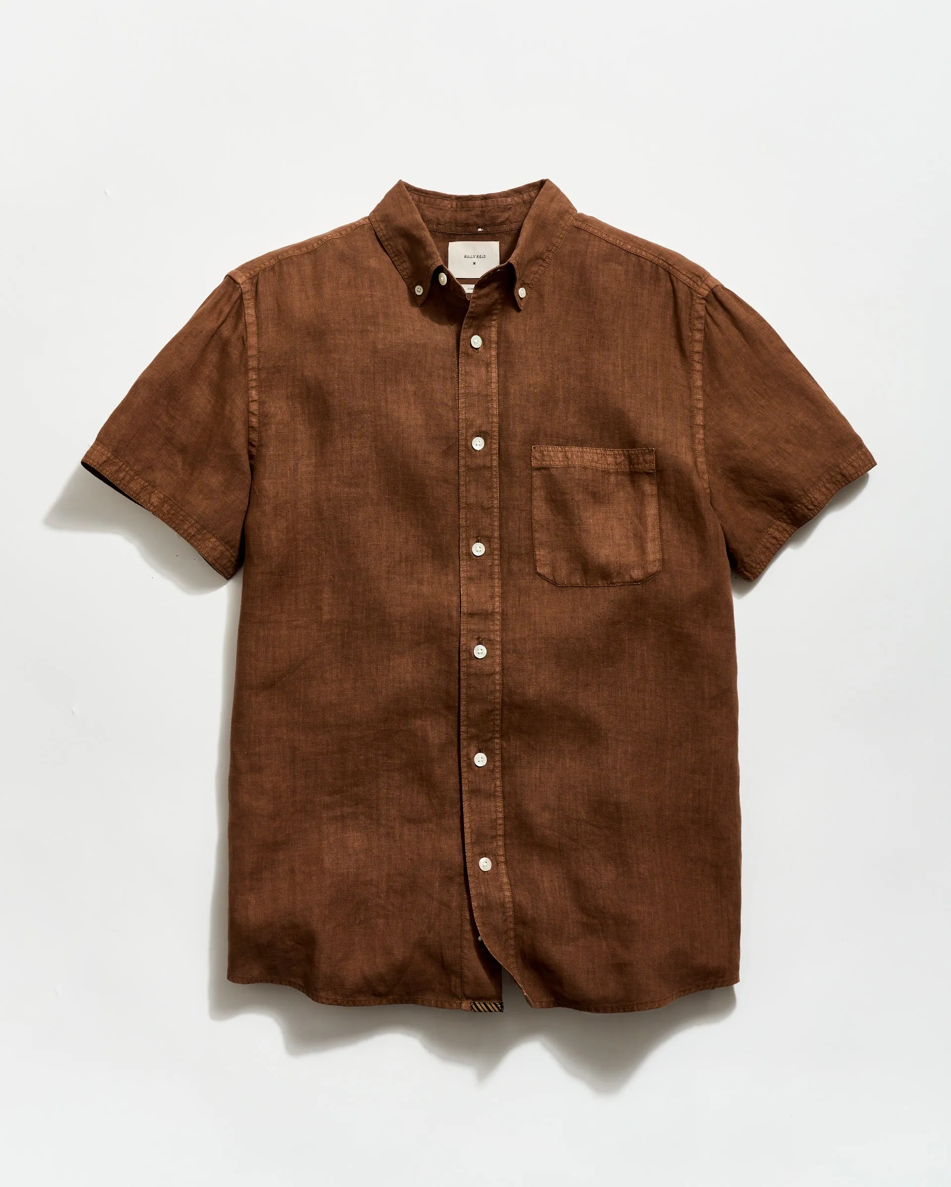 Short Sleeve Linen Tuscumbia Shirt Button Down sold by Billy Reid