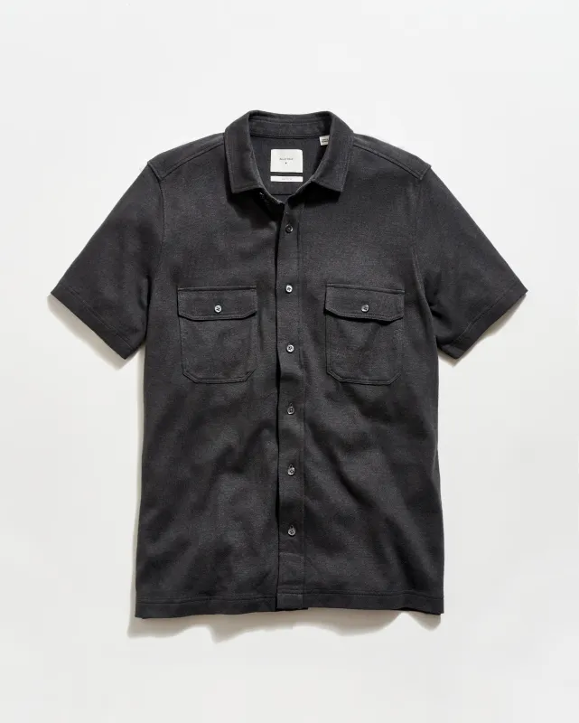 Short Sleeve Hemp Cotton Knit Shirt made by Billy Reid