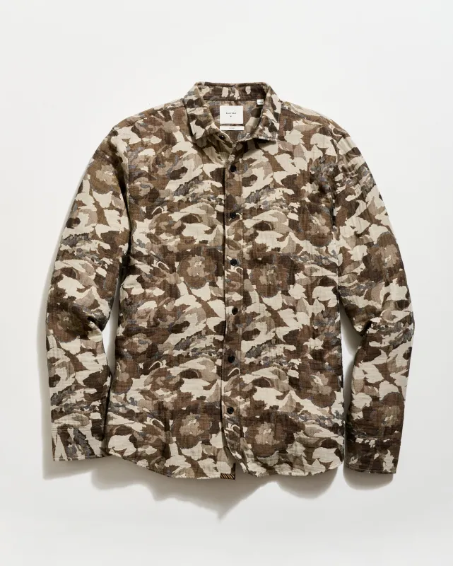 Camellia Jacquard Cedar Shirt made by Billy Reid