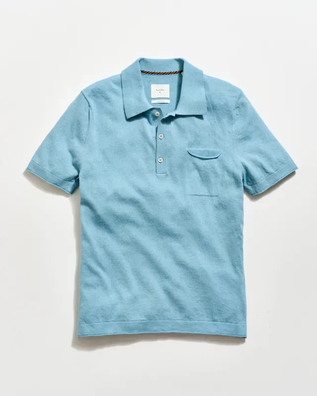 Cotton Linen Sweater Polo made by Billy Reid