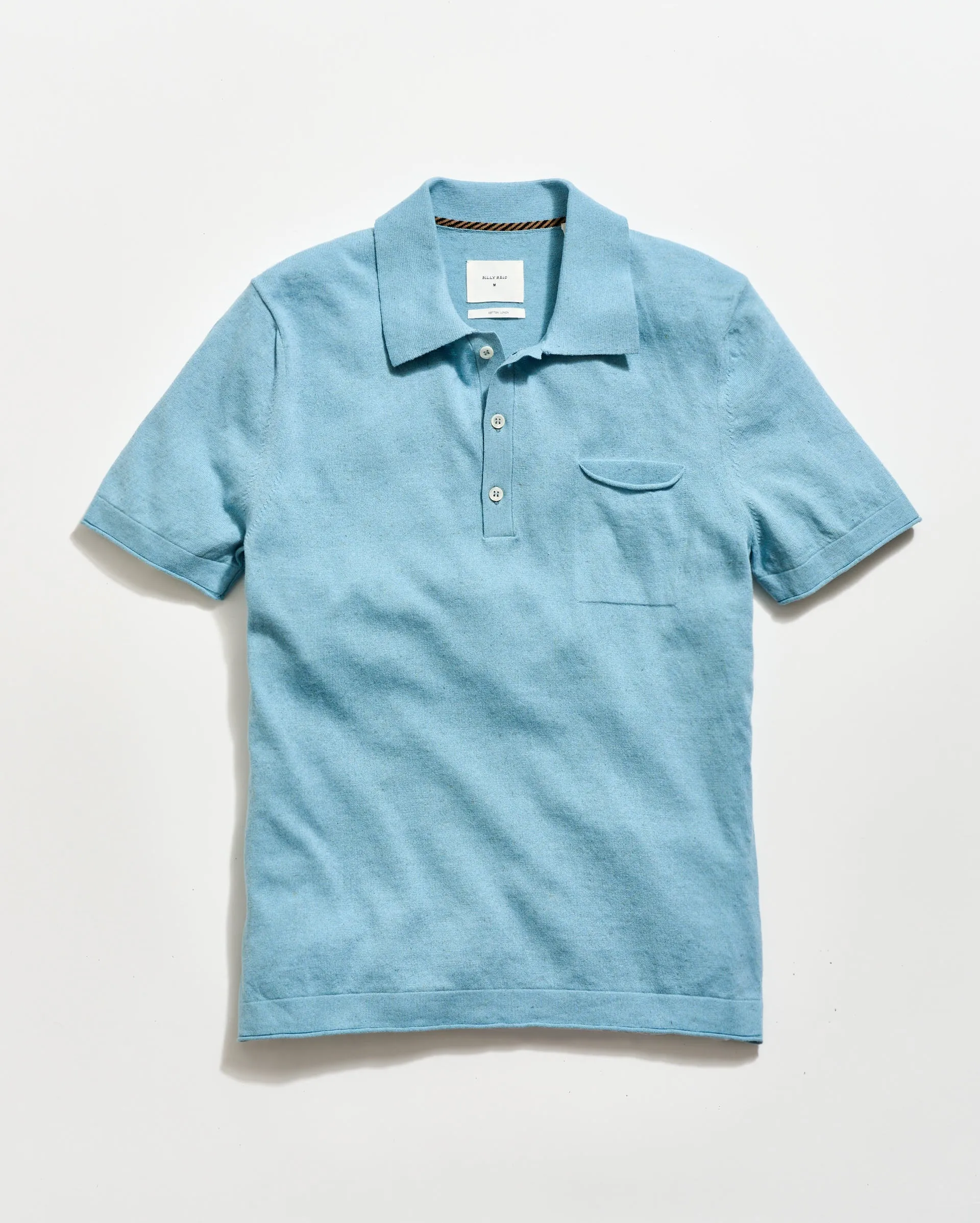 Cotton Linen Sweater Polo sold by Billy Reid