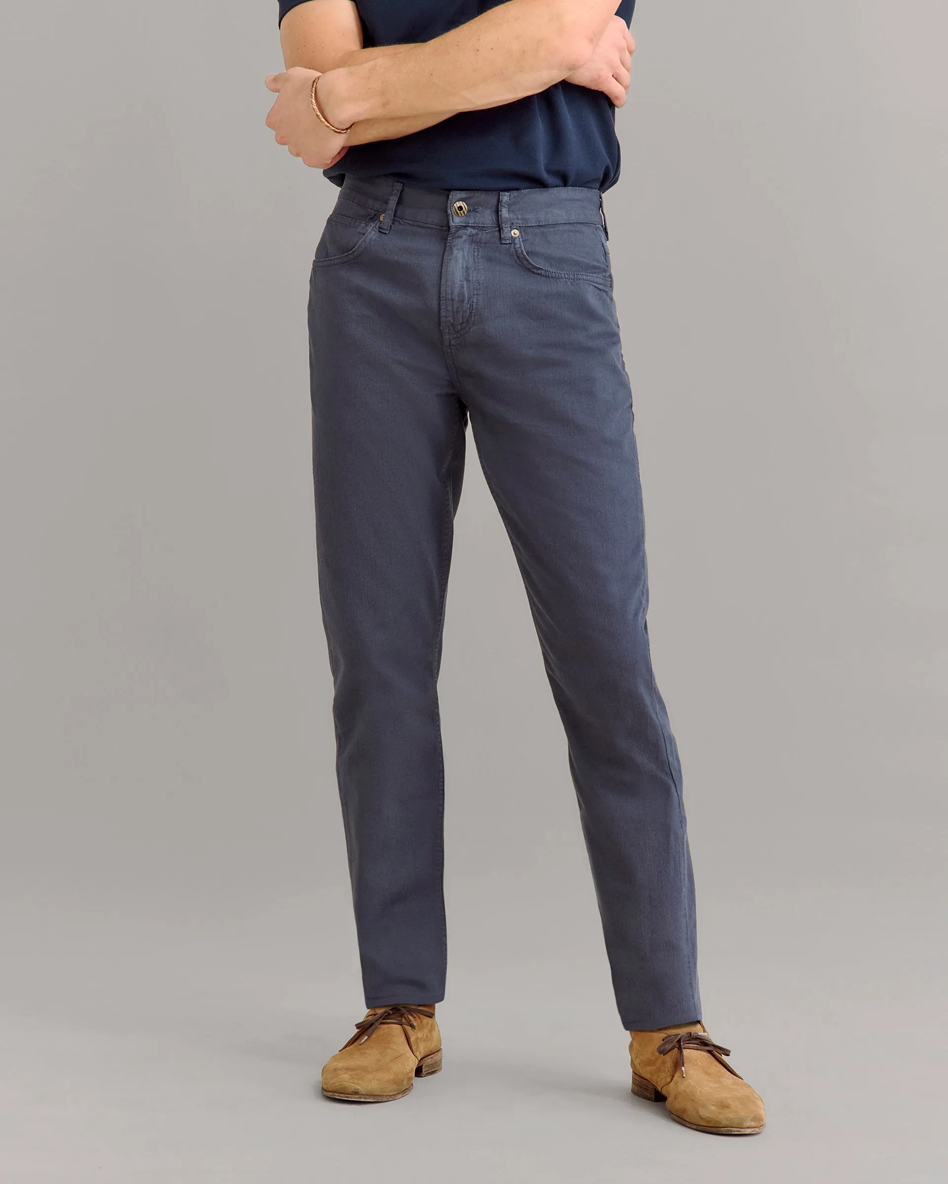 Cotton Linen 5 Pocket Pant sold by Billy Reid product image thumbnail 2