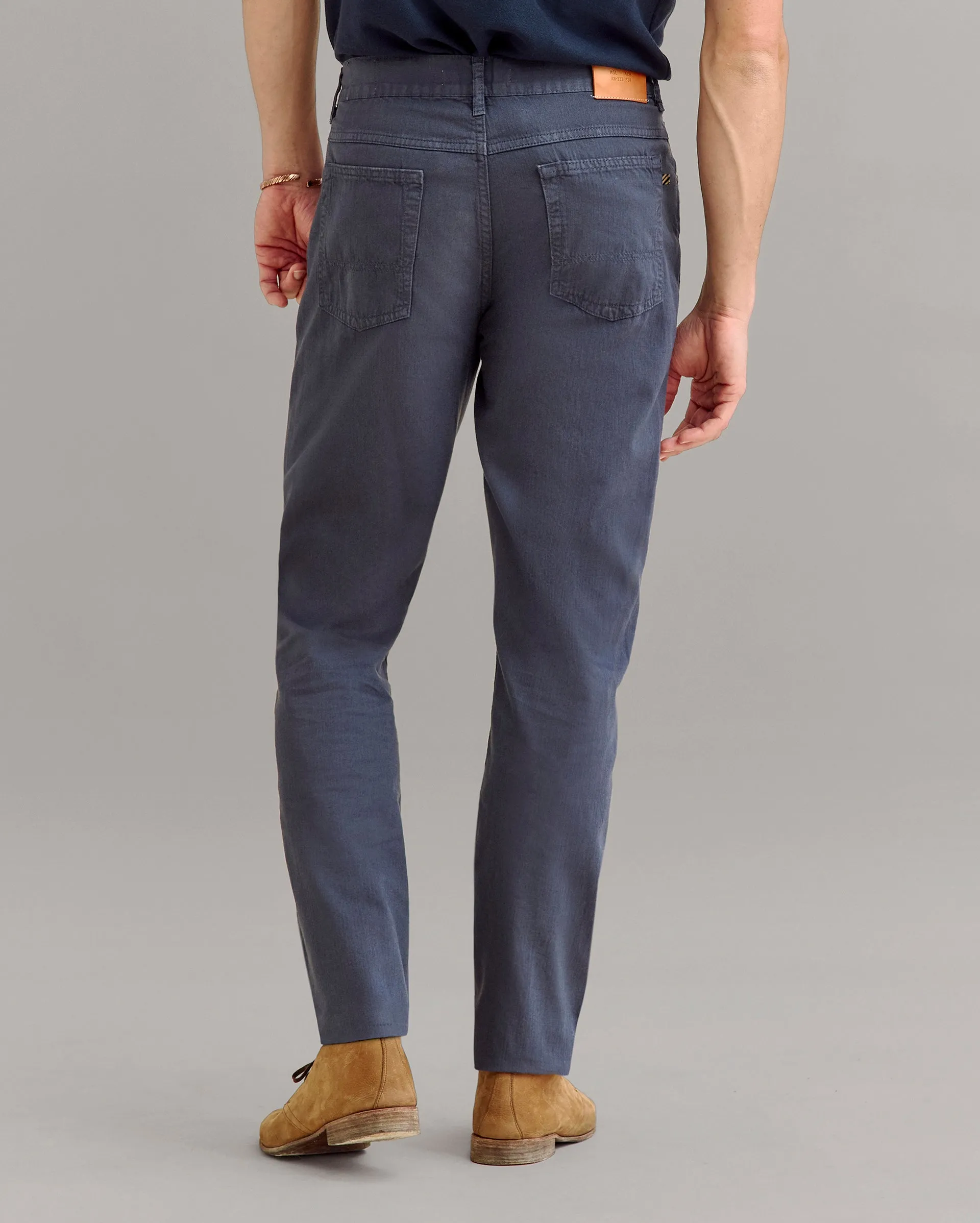 Cotton Linen 5 Pocket Pant sold by Billy Reid product image thumbnail 4