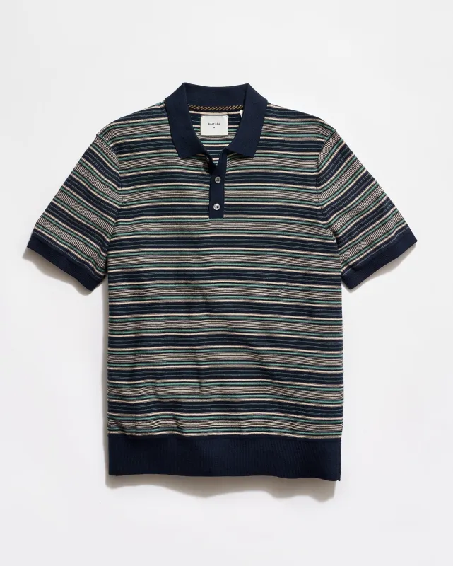 Vintage Stripe Sweater Polo made by Billy Reid