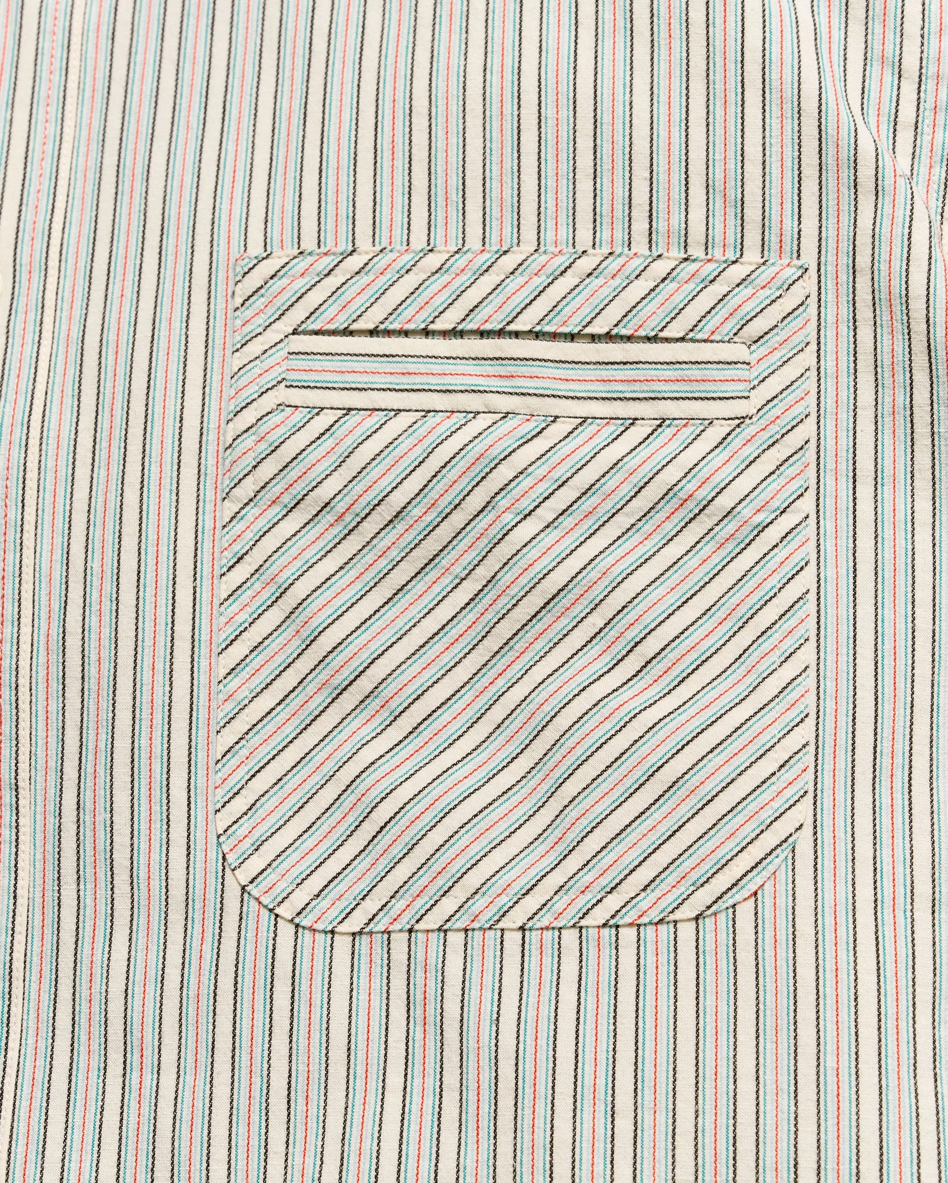 Short Sleeve Dobby Stripe Donelson Shirt sold by Billy Reid product image thumbnail 3
