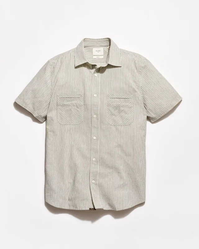 Short Sleeve Dobby Stripe Donelson Shirt made by Billy Reid