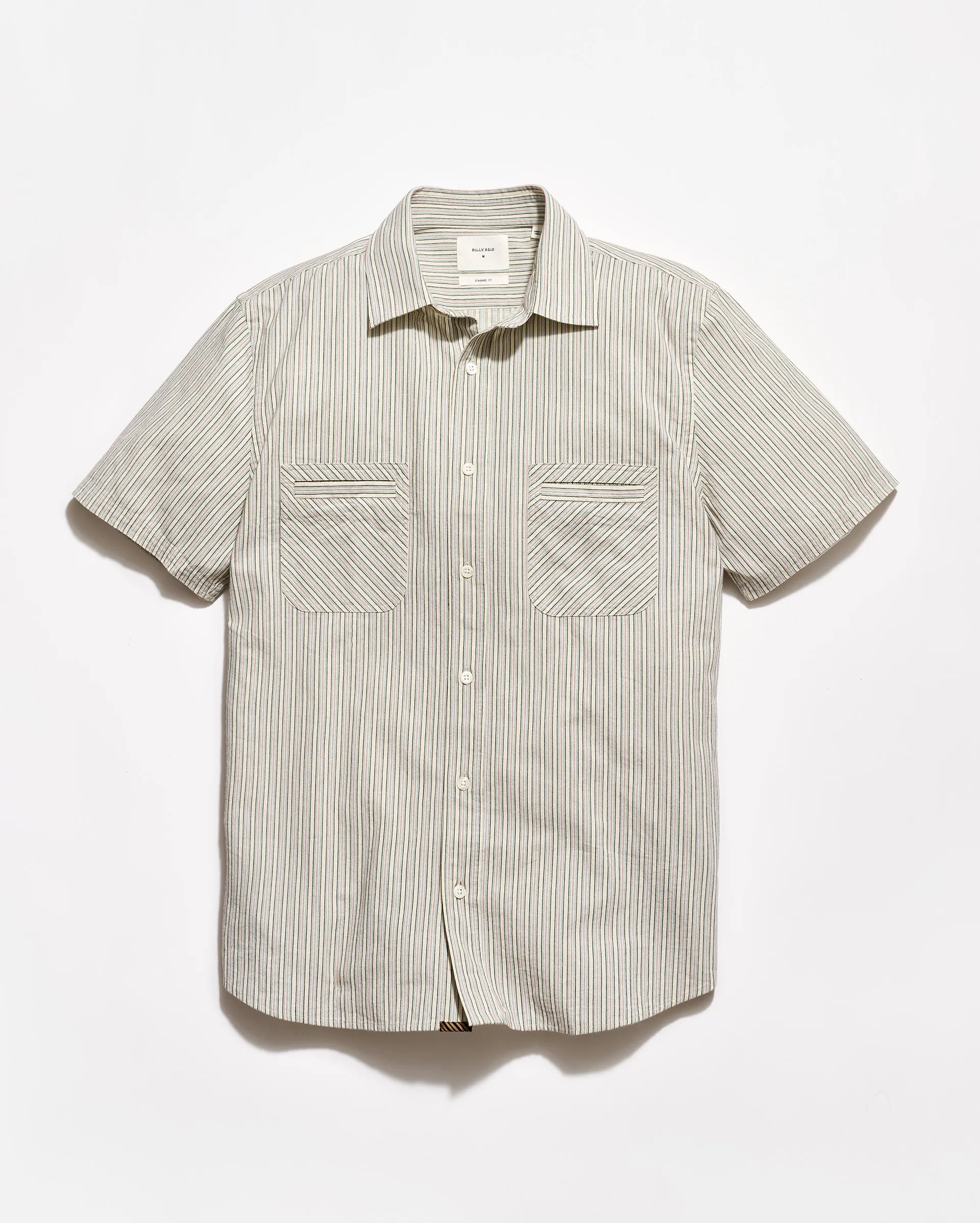 Short Sleeve Dobby Stripe Donelson Shirt sold by Billy Reid