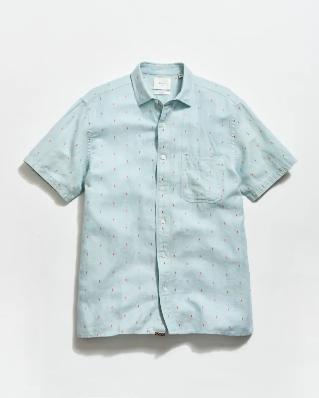 Short Sleeve Herringbone Treme Shirt made by Billy Reid