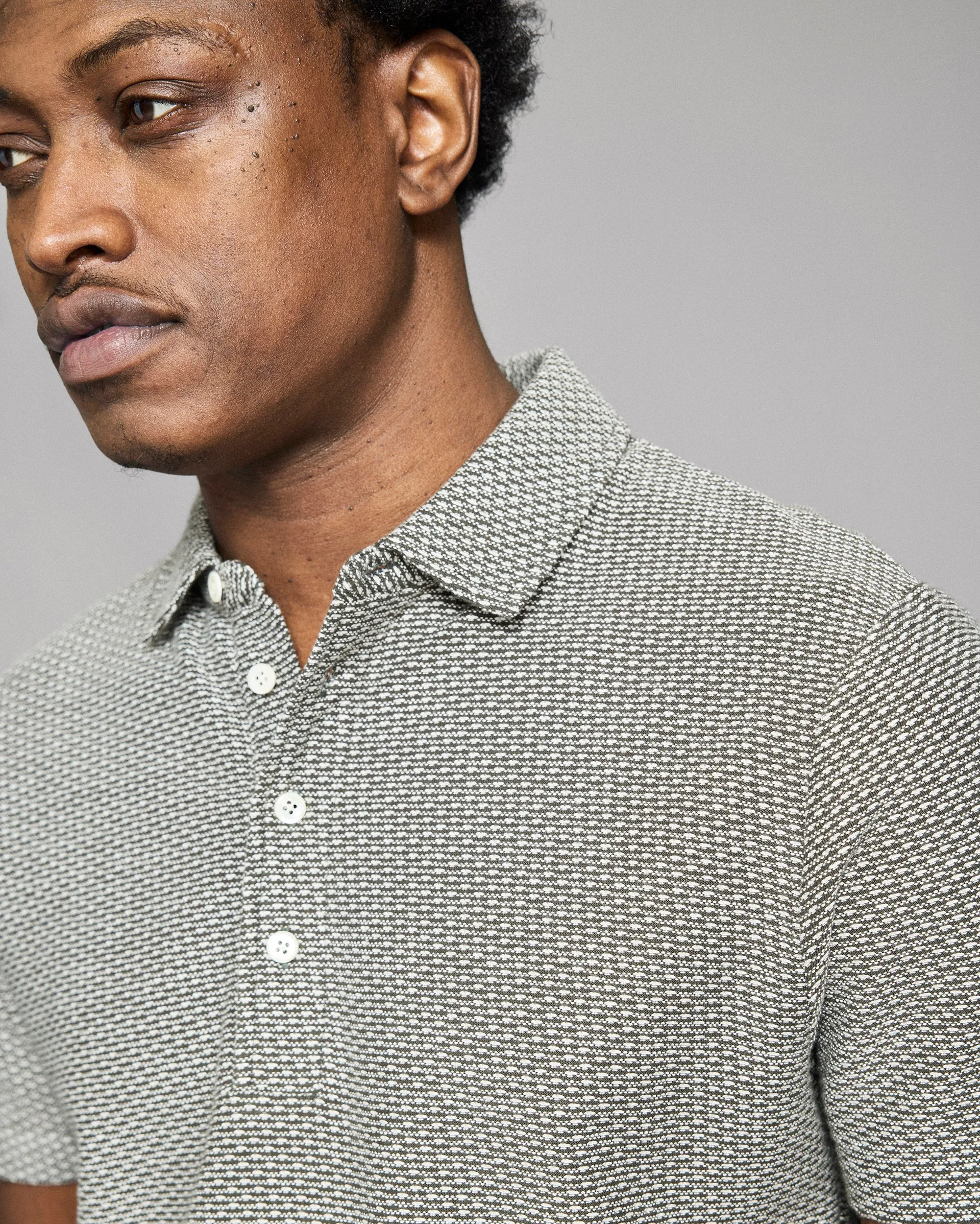 Domino Jacquard Polo sold by Billy Reid product image thumbnail 3