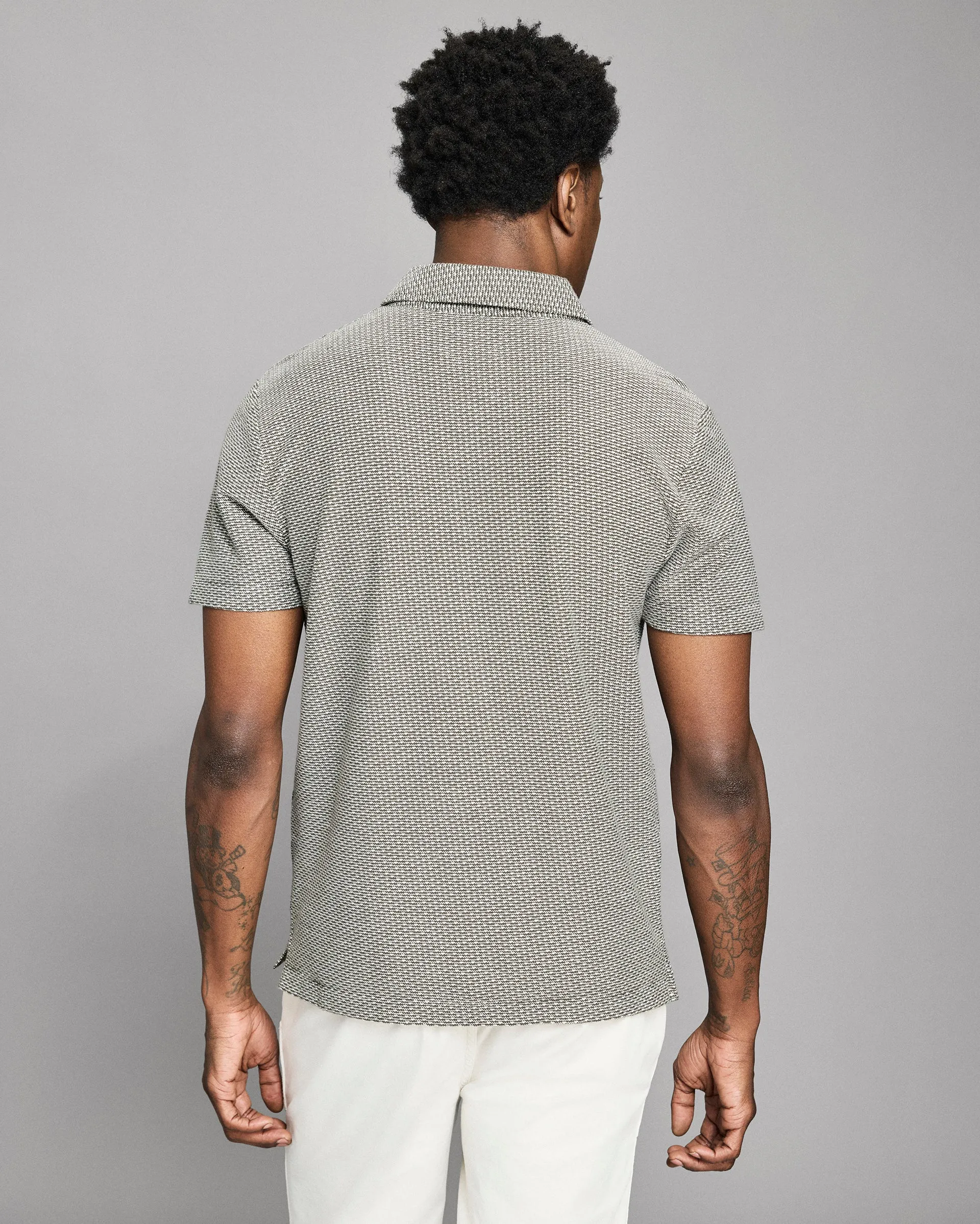 Domino Jacquard Polo sold by Billy Reid product image thumbnail 4