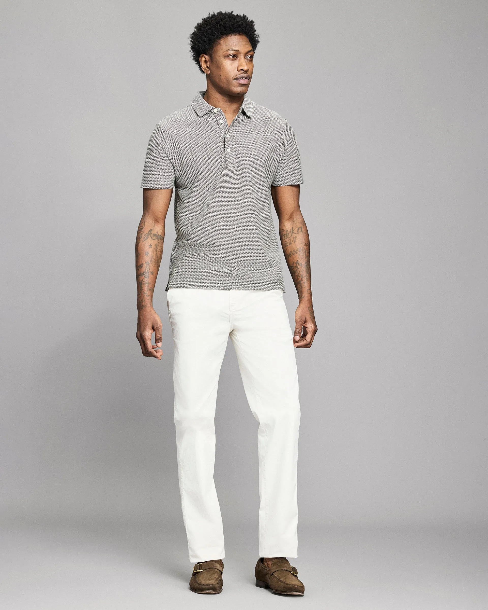 Domino Jacquard Polo sold by Billy Reid product image thumbnail 2