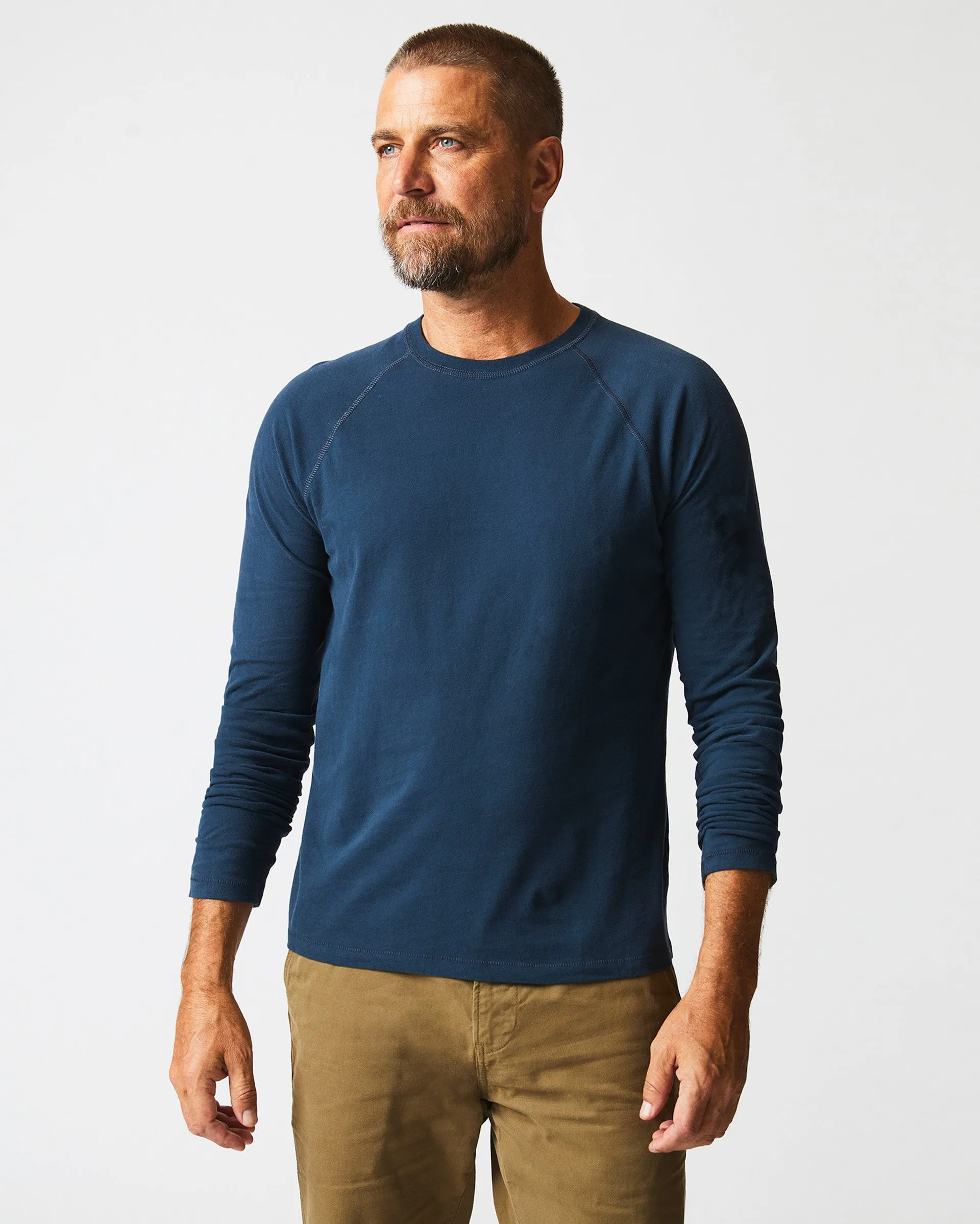 L/S SUEDED COTTON CREW sold by Billy Reid product image thumbnail 2
