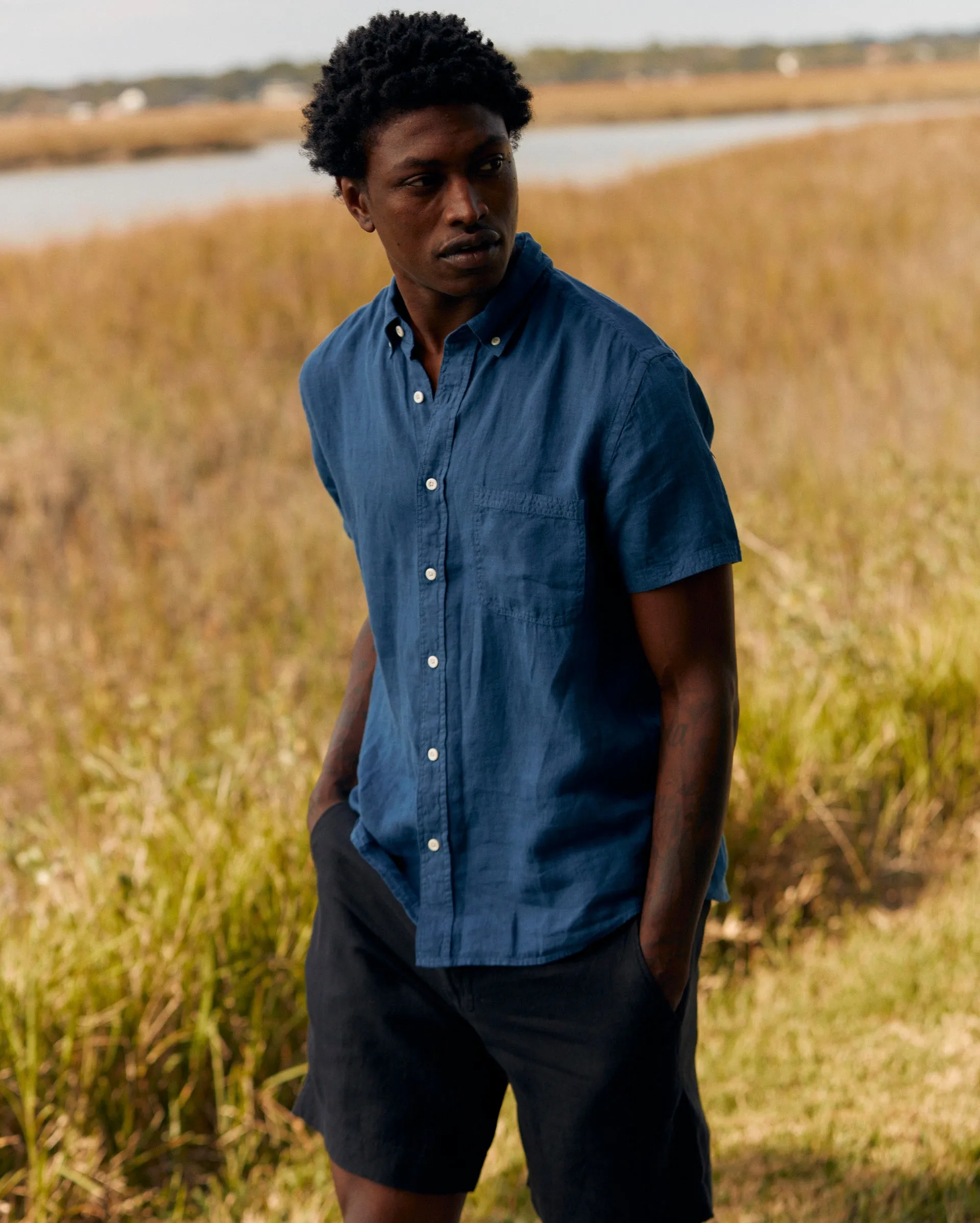 Linen Moore Short sold by Billy Reid product image thumbnail 3