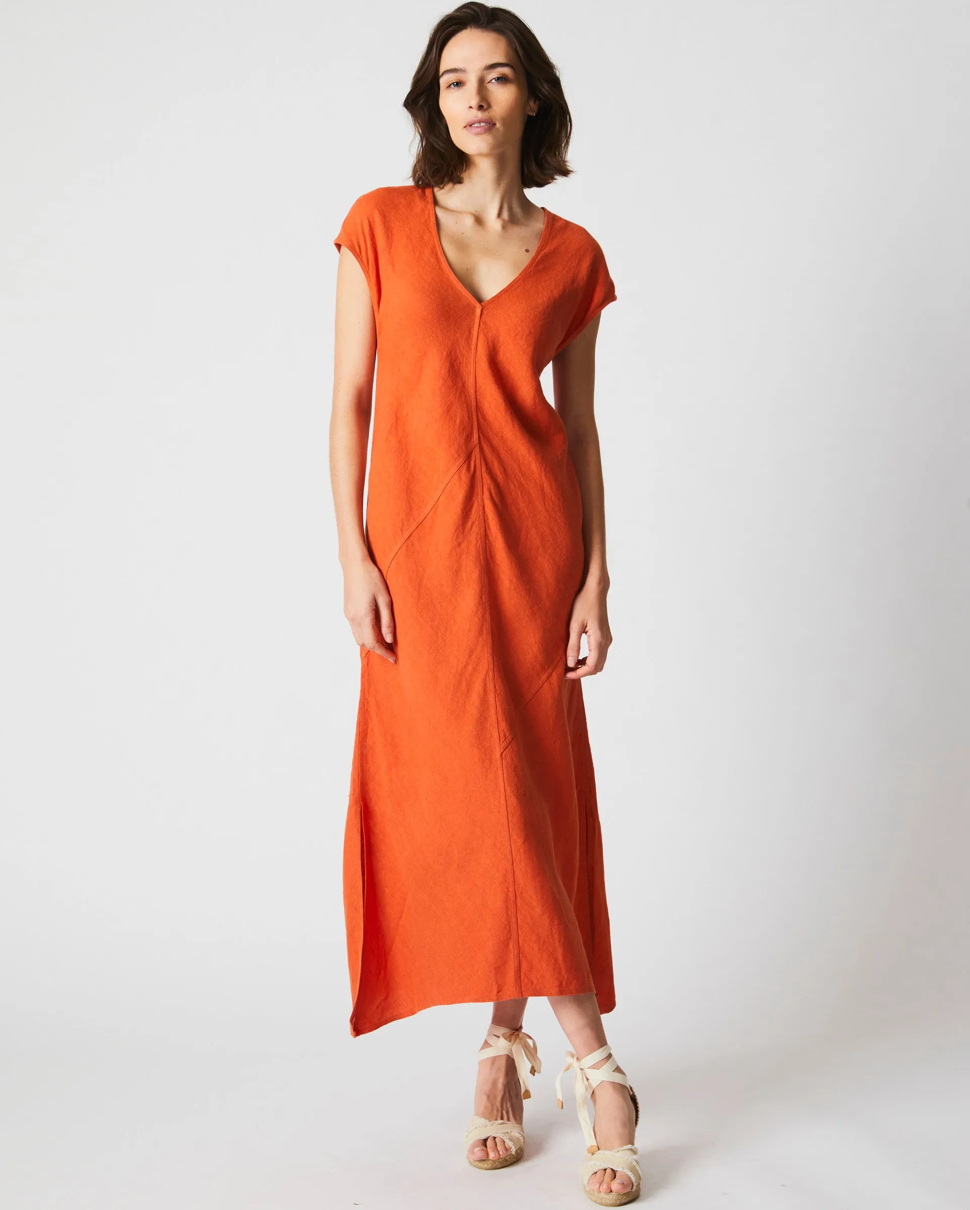 Maxi Bias Linen Dress sold by Billy Reid product image thumbnail 2