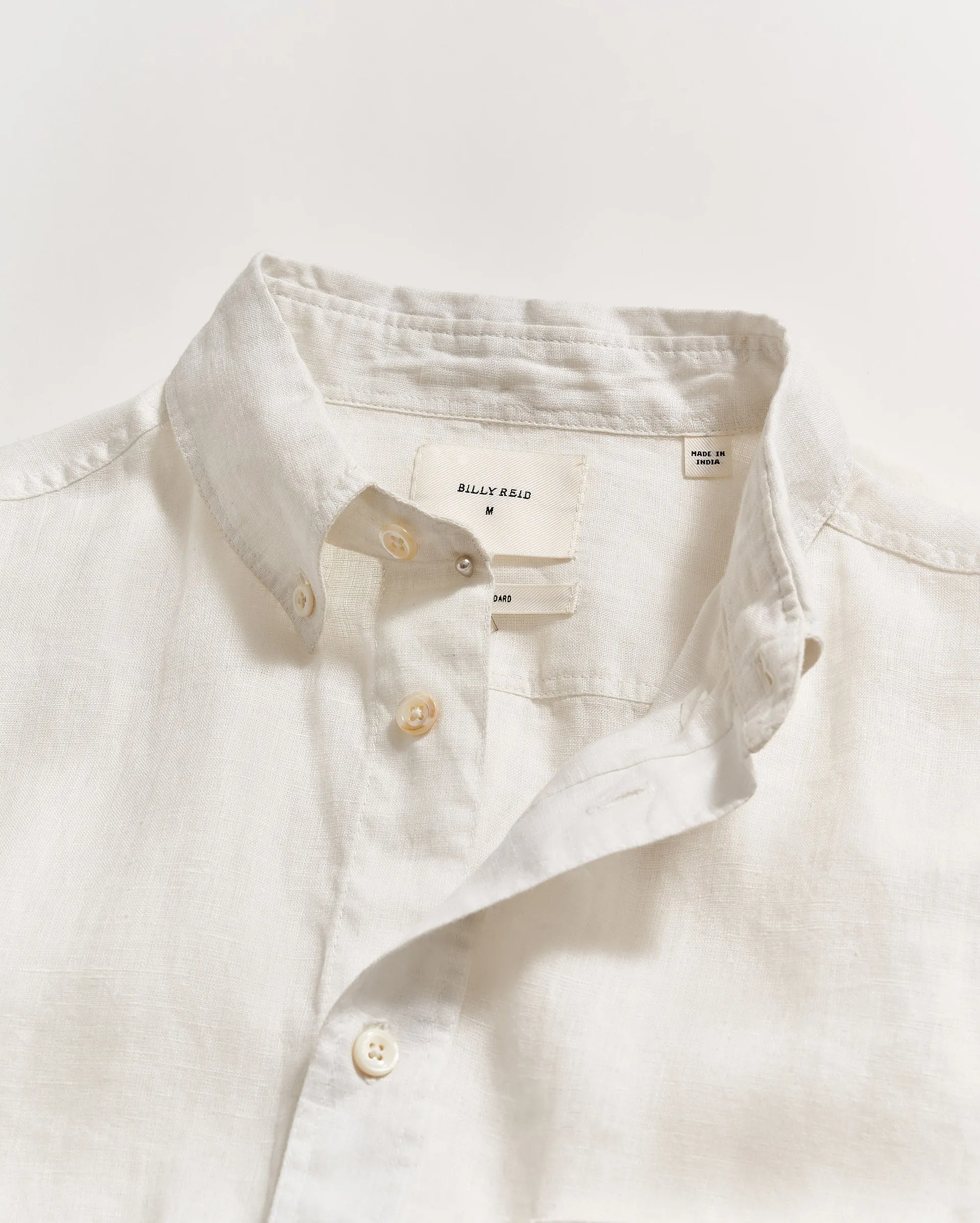 Short Sleeve Linen Tuscumbia Shirt Button Down sold by Billy Reid product image thumbnail 3