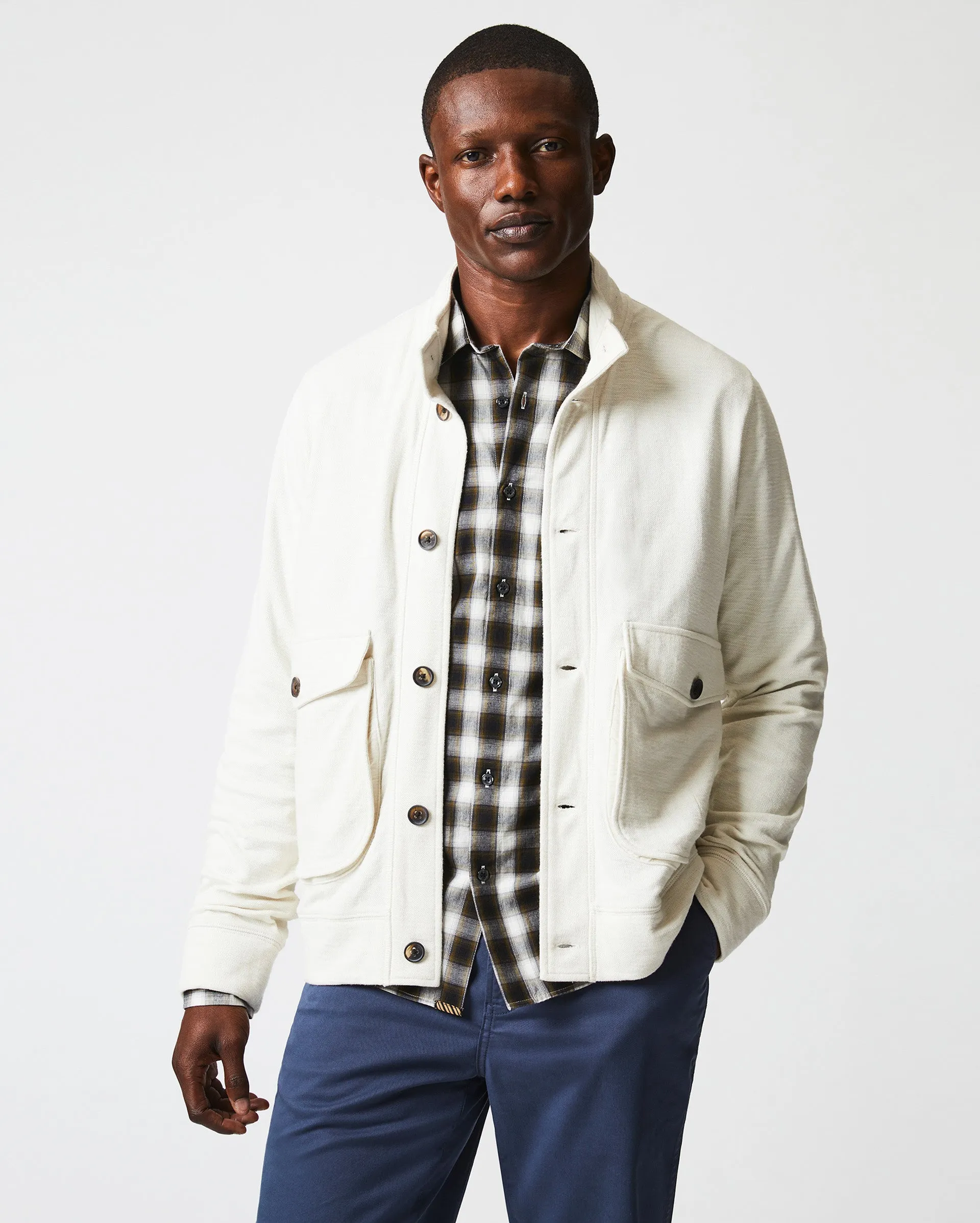 Slub Cotton Cardigan sold by Billy Reid product image thumbnail 2