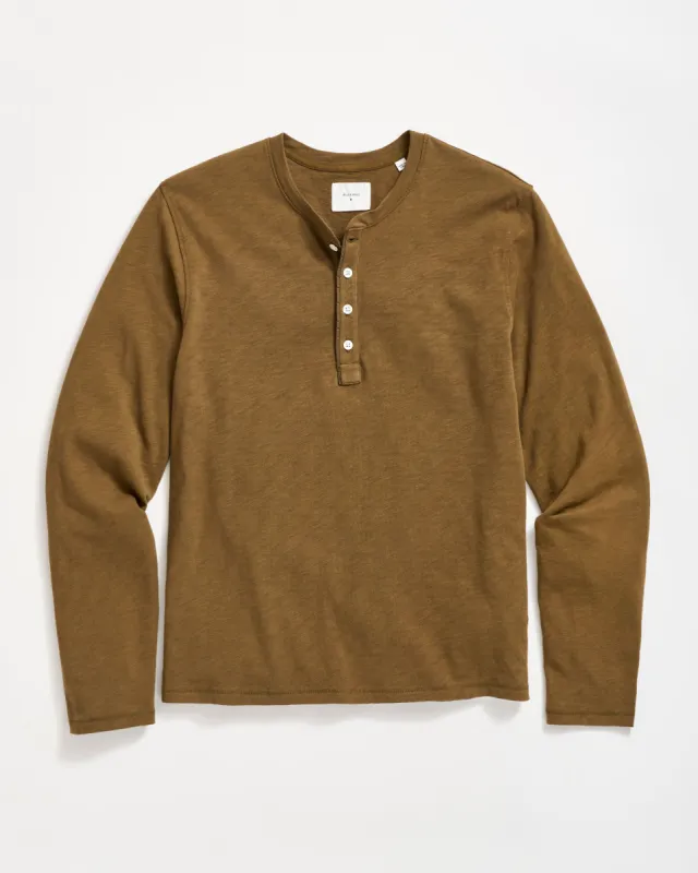 Long Sleeve Organic Cotton Henley sold by Billy Reid