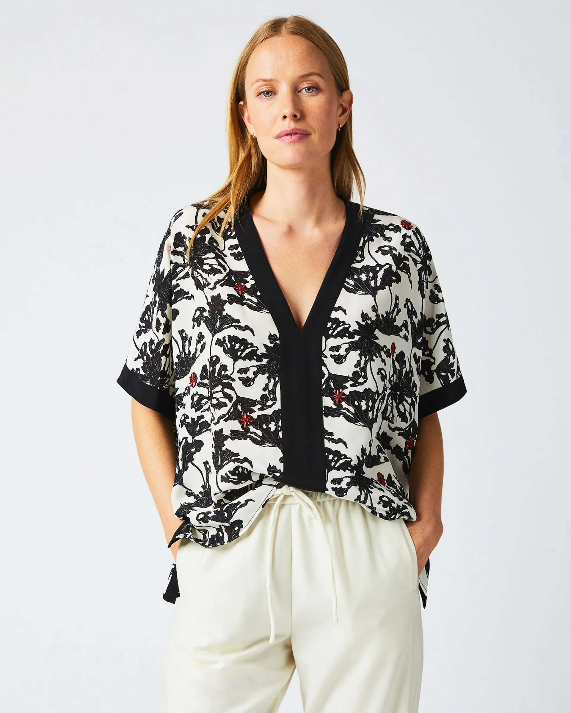 Banded Kaftan Blouse sold by Billy Reid product image thumbnail 2