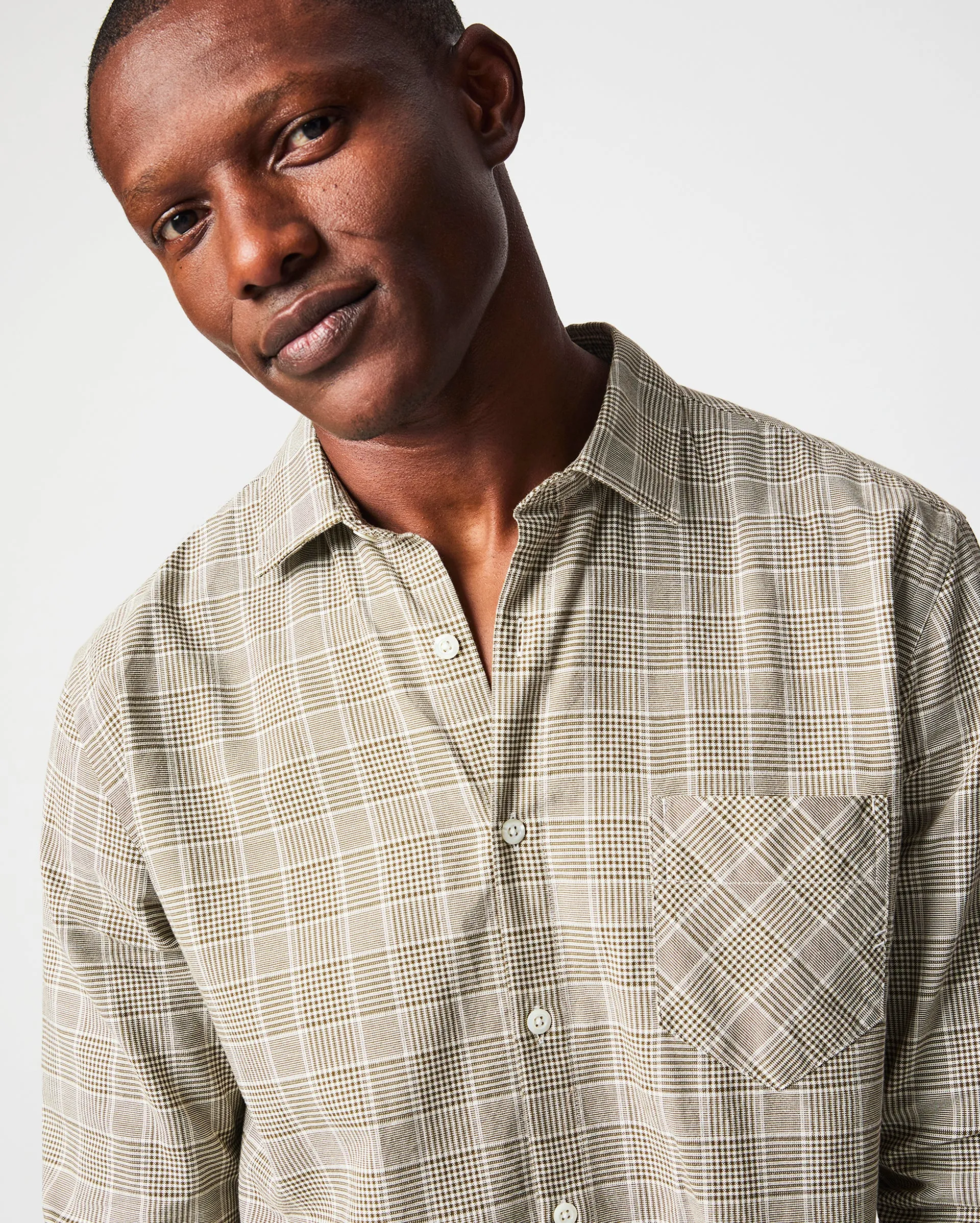 Oxford Glen Plaid John T Shirt sold by Billy Reid product image thumbnail 2