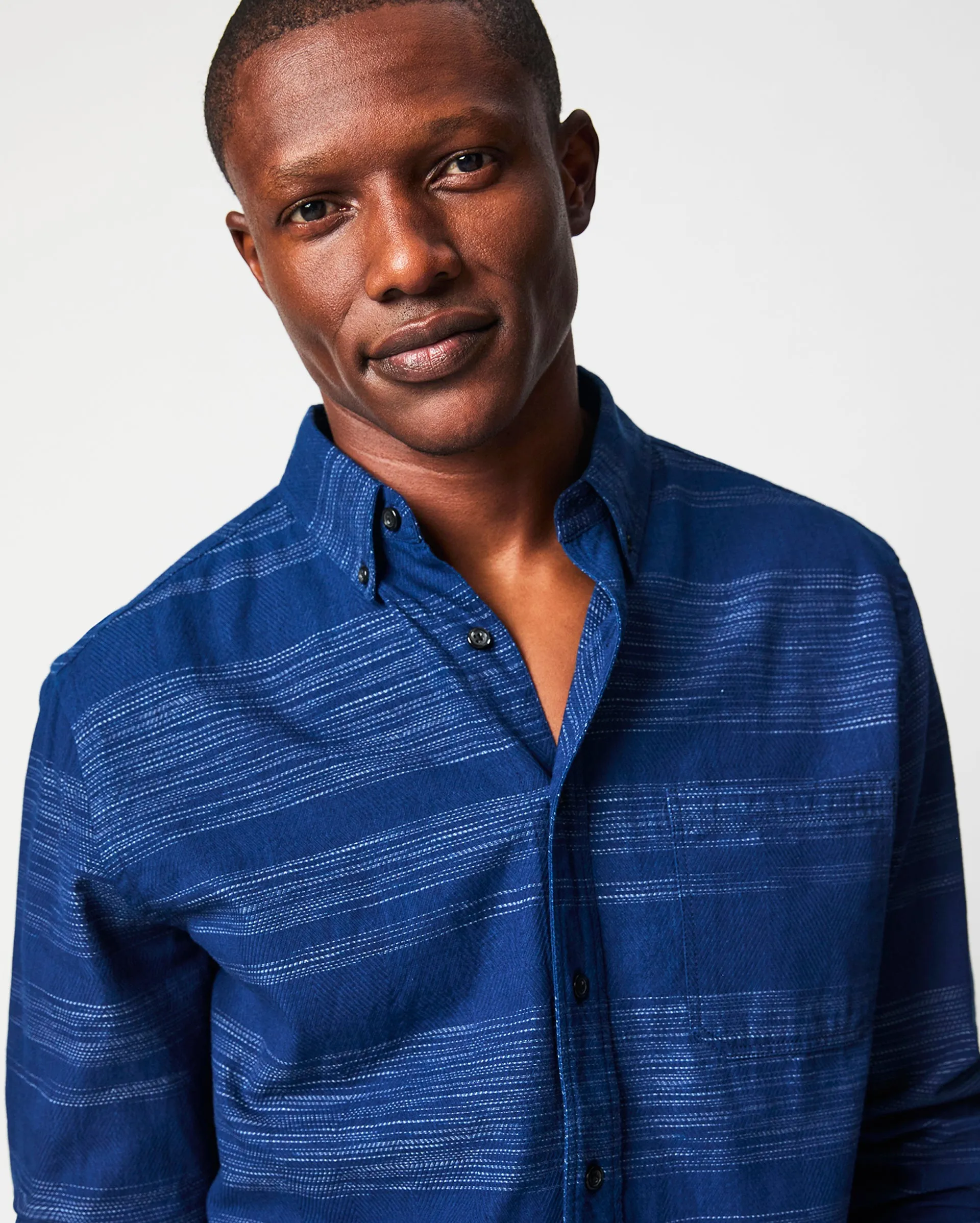 Indigo Gradient Tuscumbia Shirt Button Down sold by Billy Reid product image thumbnail 2