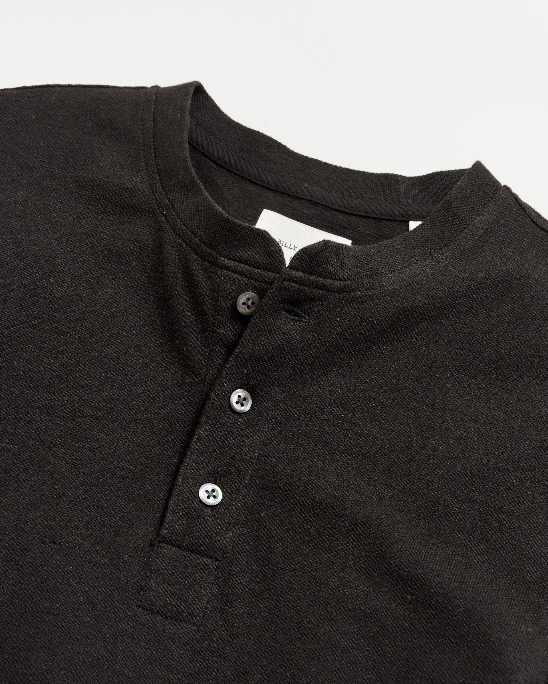 Short Sleeve Hemp Cotton Henley sold by Billy Reid product image thumbnail 3