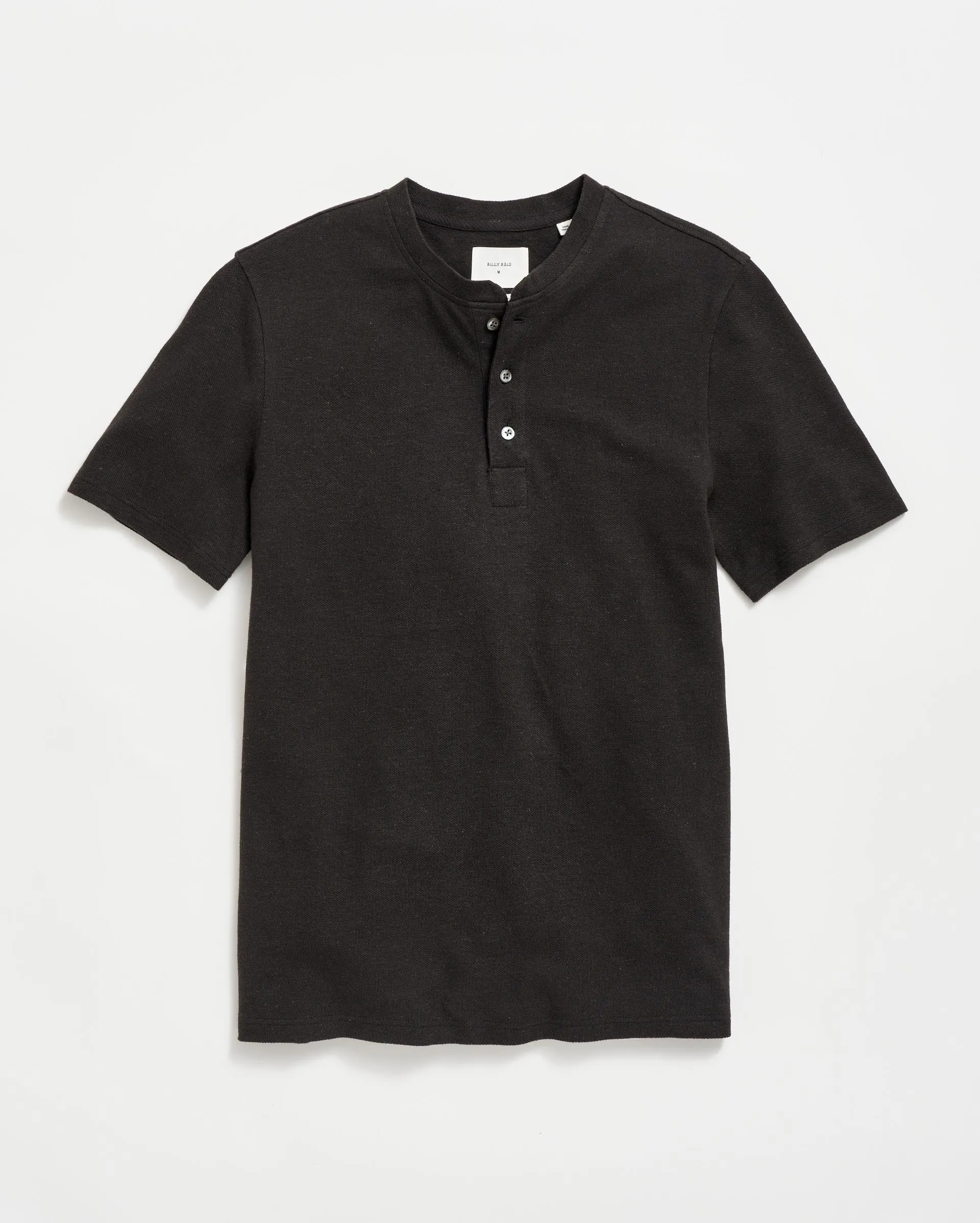 Short Sleeve Hemp Cotton Henley sold by Billy Reid