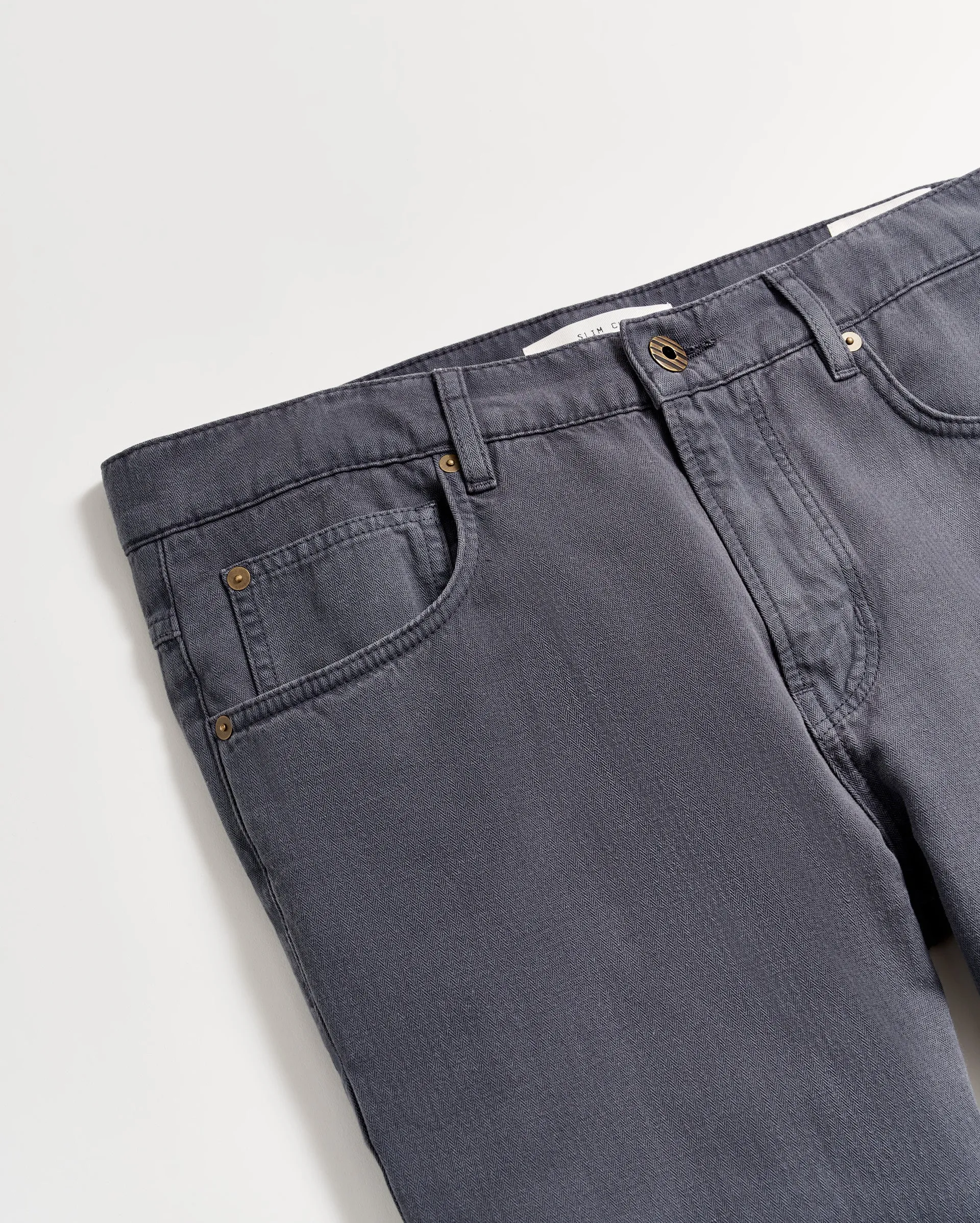 Cotton Linen 5 Pocket Pant sold by Billy Reid product image thumbnail 5