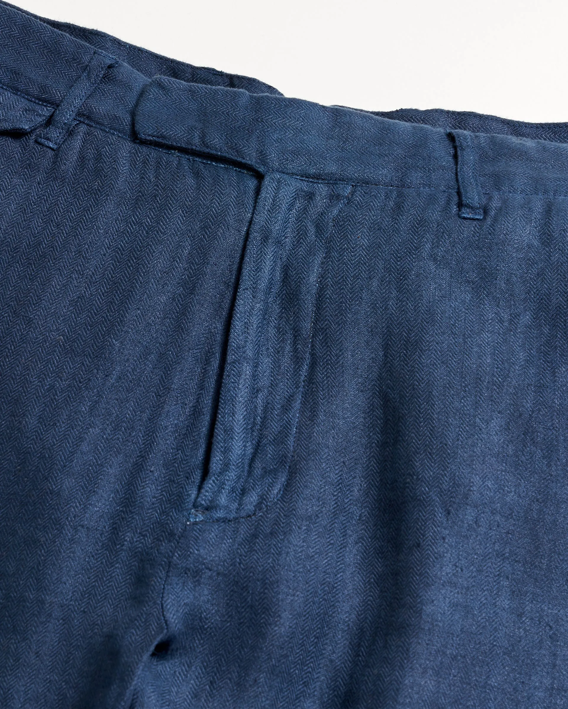 Garment Dyed Linen Flat Front Trouser sold by Billy Reid product image thumbnail 2