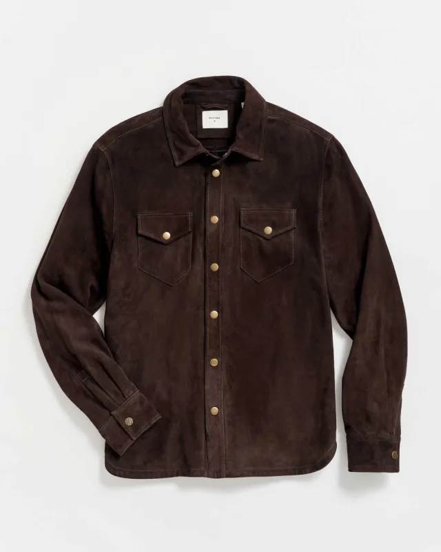 Savoy Suede Workshirt sold by Billy Reid