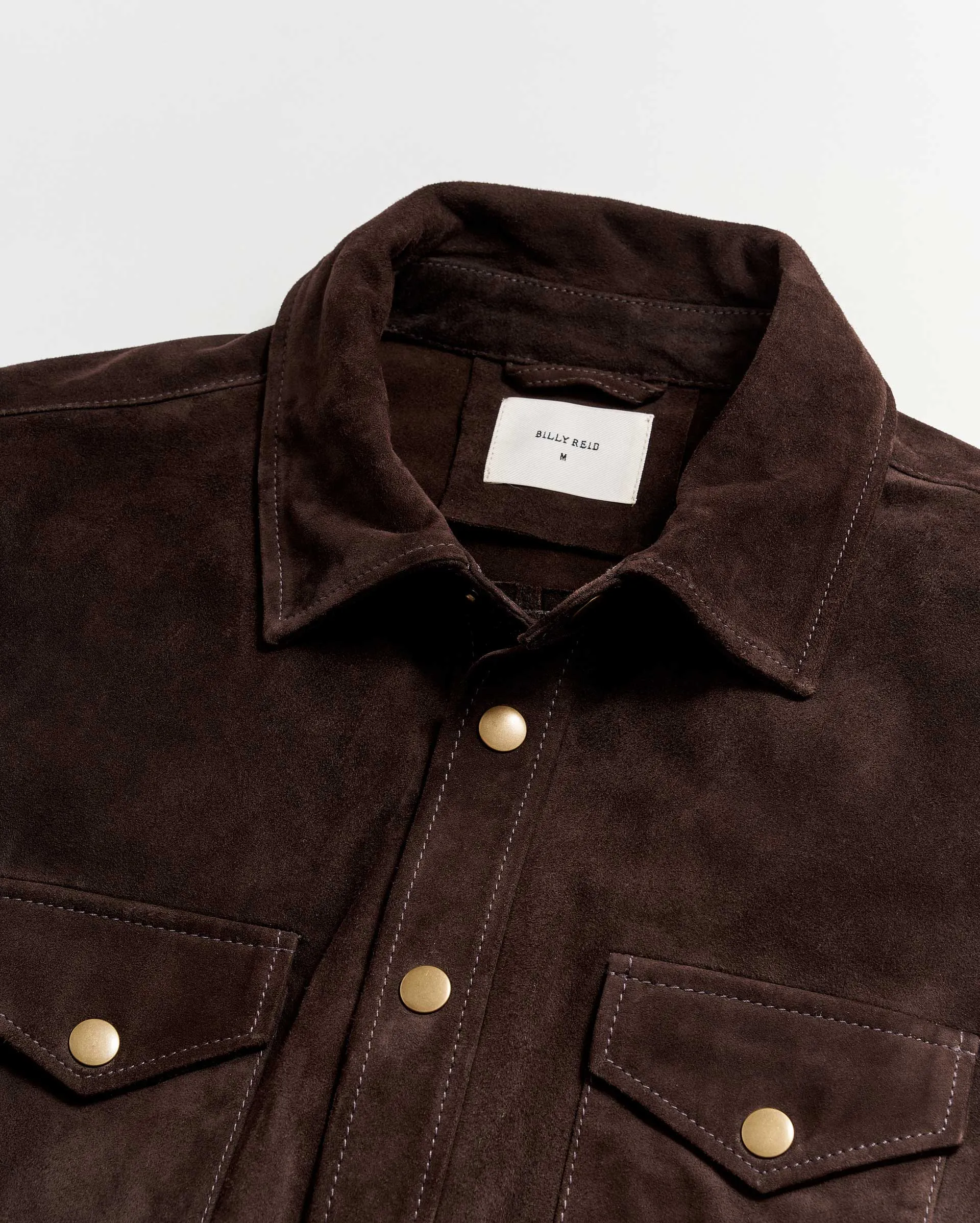Savoy Suede Workshirt sold by Billy Reid product image thumbnail 3