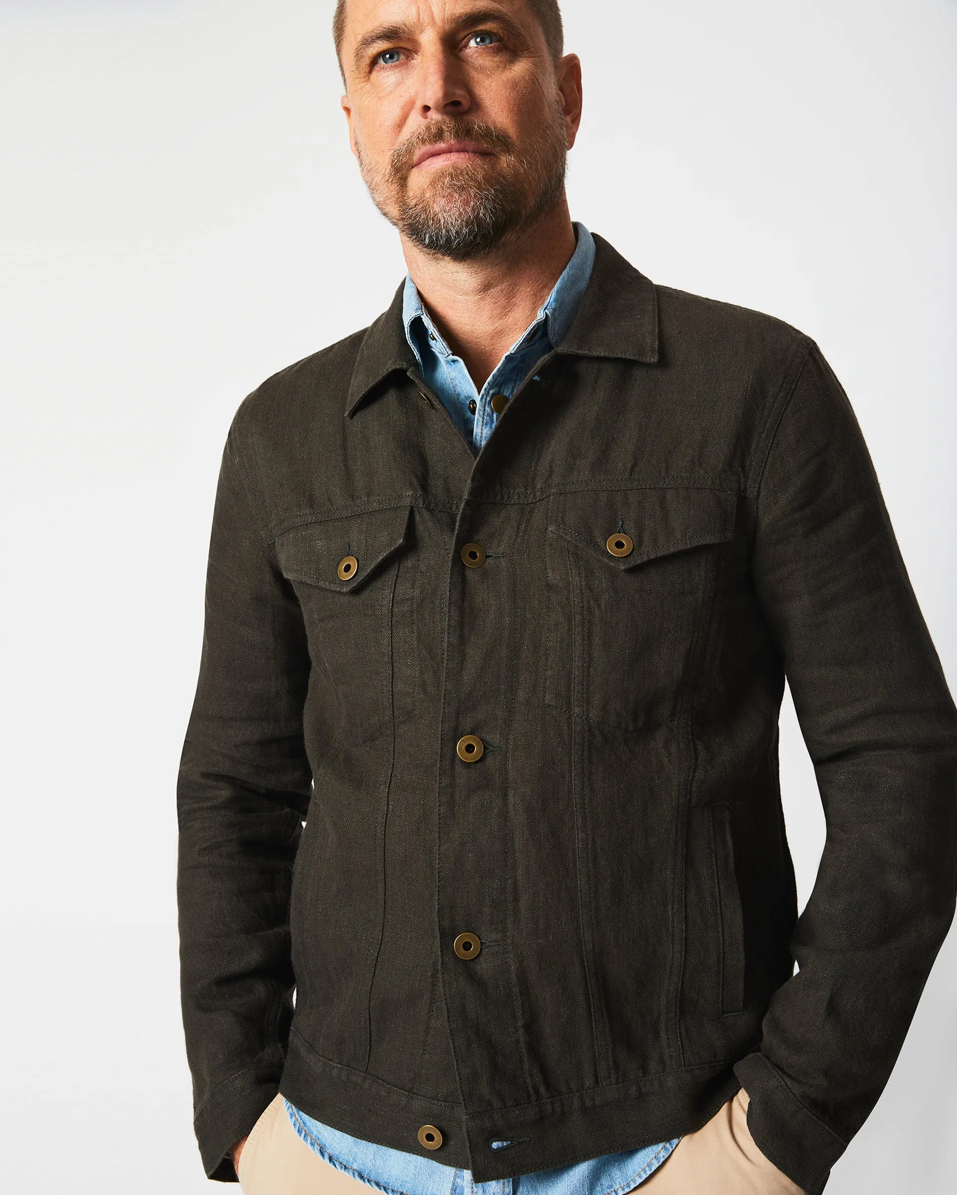 TUPELO TRUCKER JACKET sold by Billy Reid product image thumbnail 2