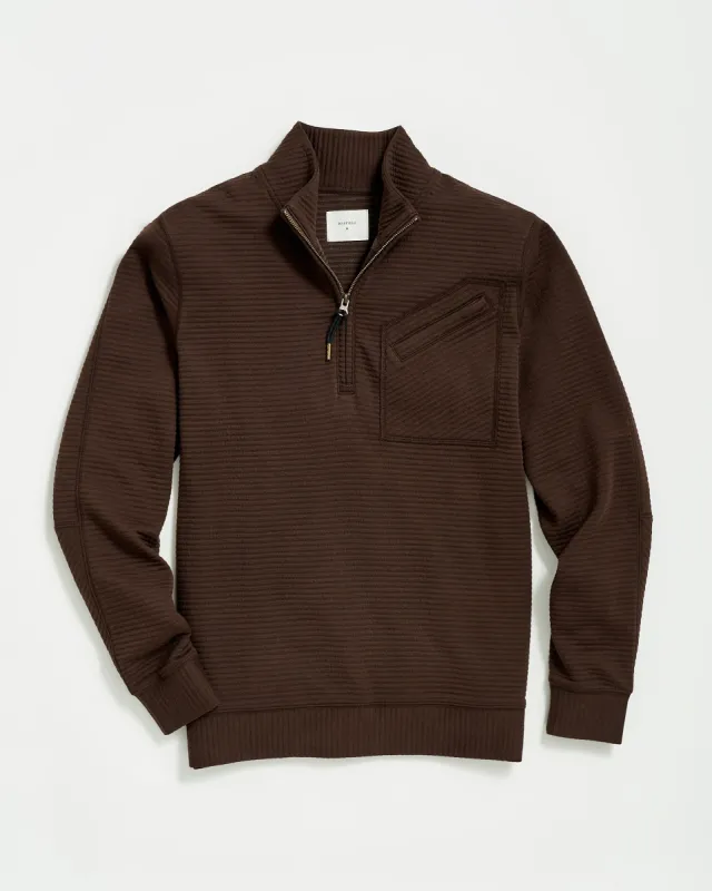 Quilted Half Zip sold by Billy Reid