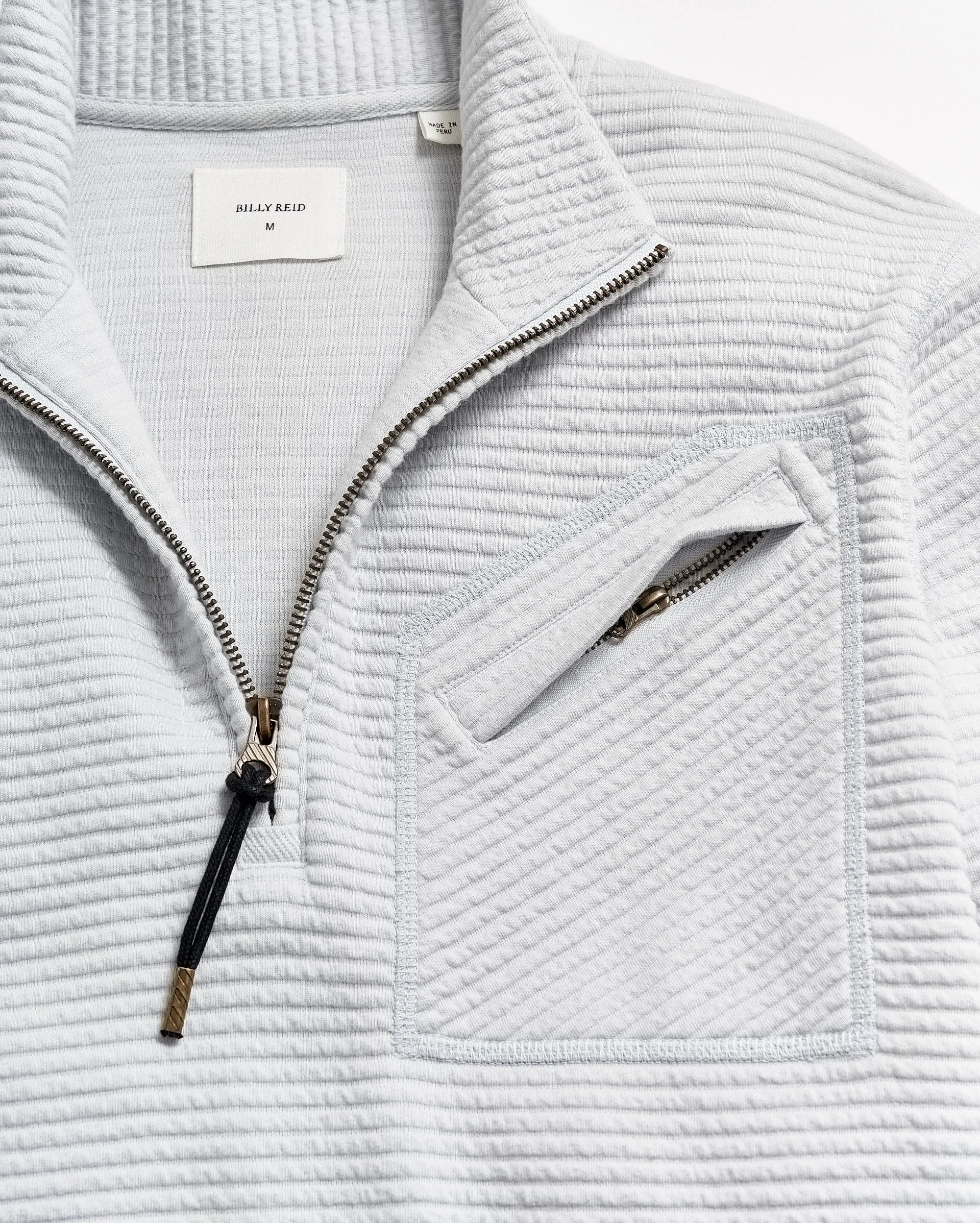 QUILTED HALF ZIP sold by Billy Reid product image thumbnail 3