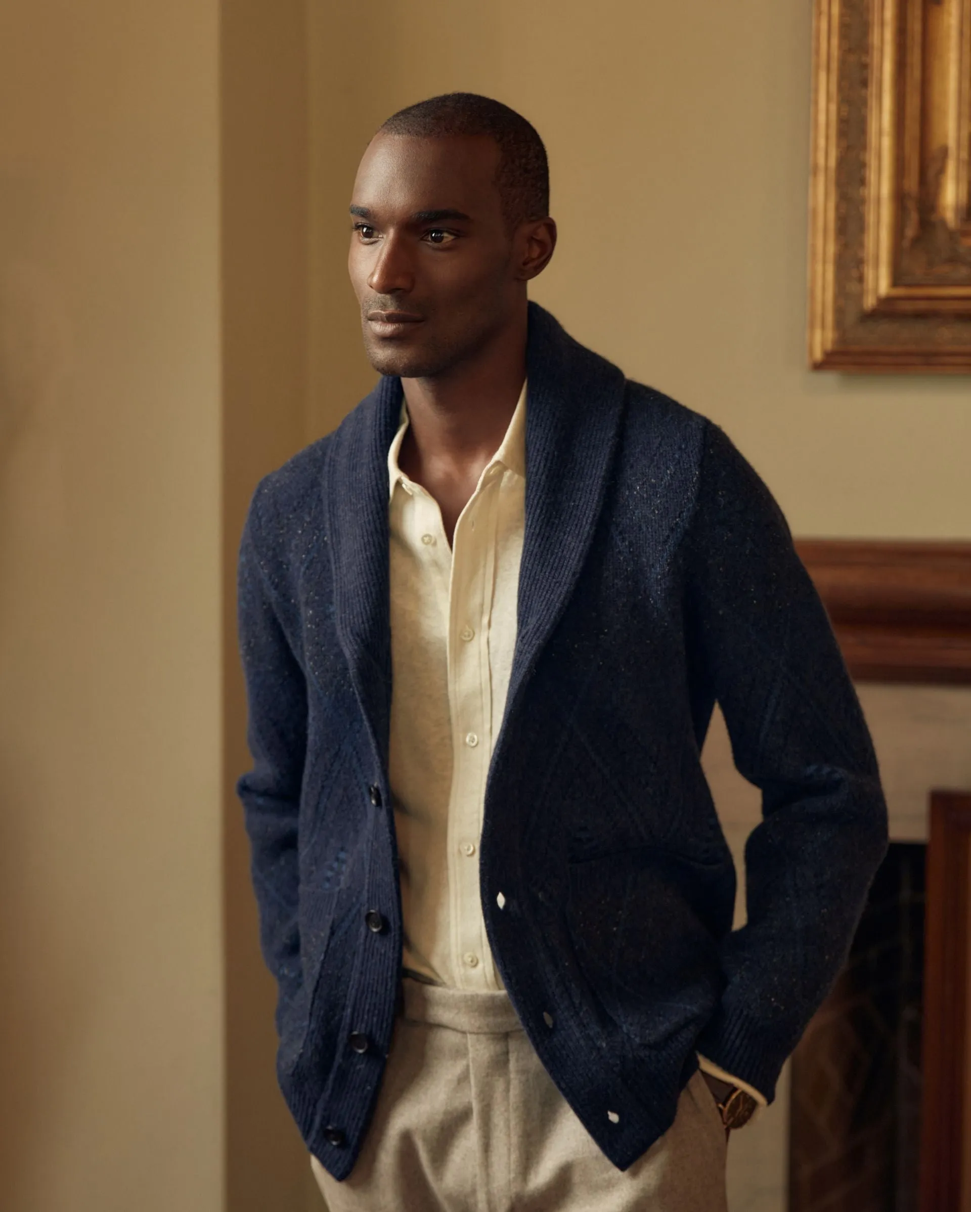 Chevron Ranch Cardigan sold by Billy Reid product image thumbnail 2