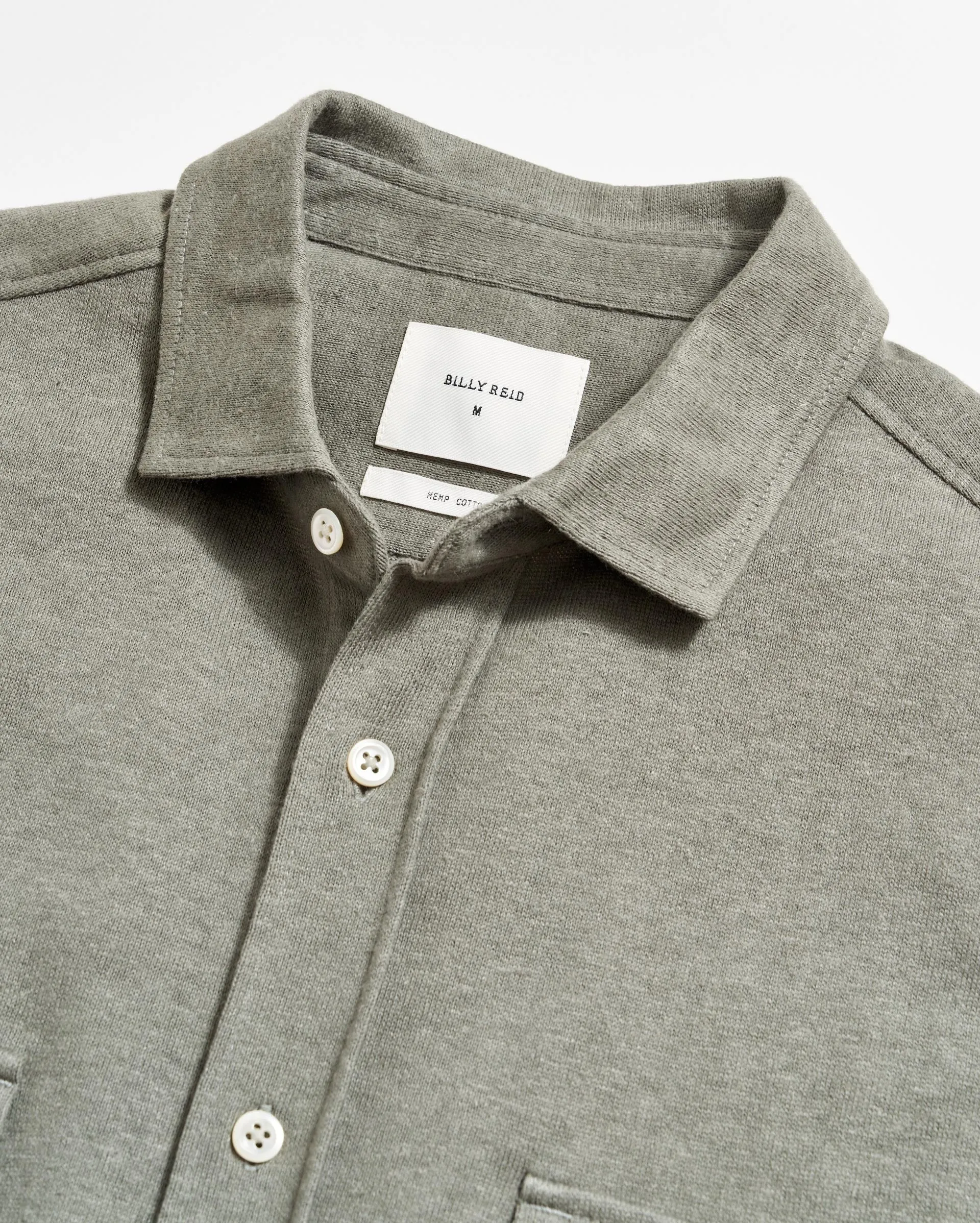 Short Sleeve Hemp Cotton Knit Shirt sold by Billy Reid product image thumbnail 4