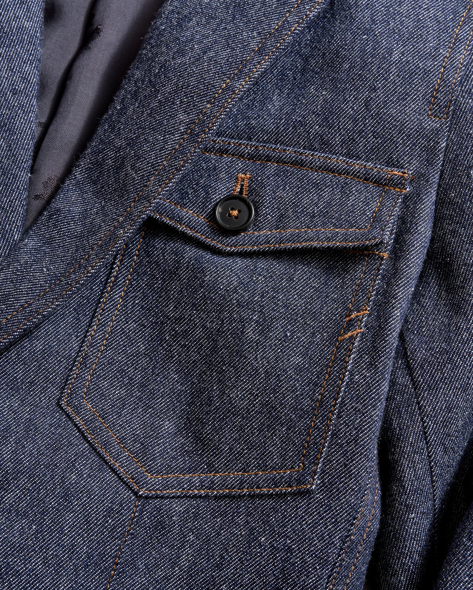 Wool Denim Blazer sold by Billy Reid product image thumbnail 4