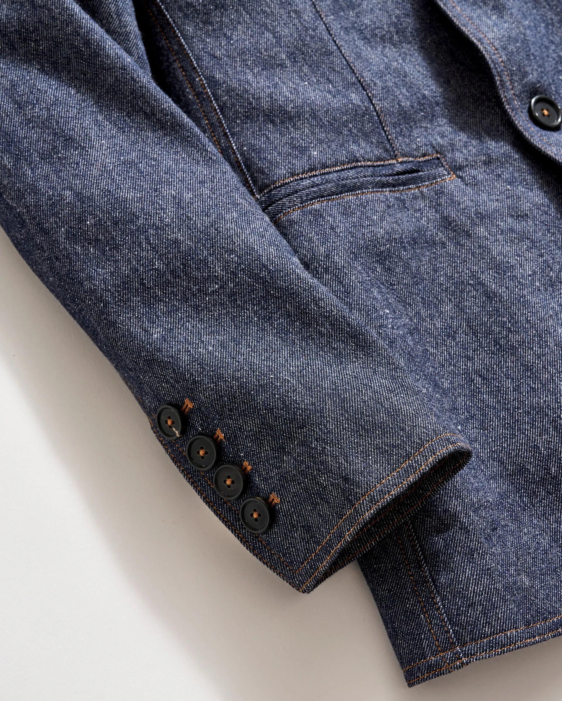 Wool Denim Blazer sold by Billy Reid product image thumbnail 5