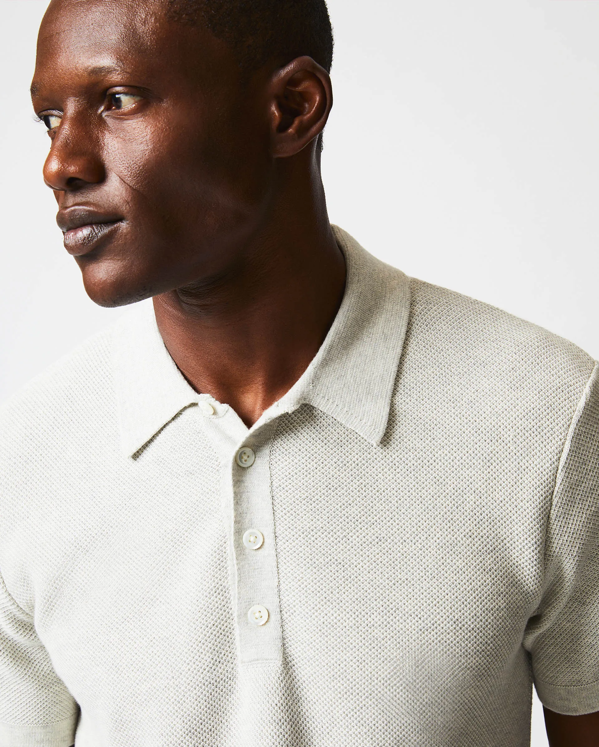 American Pique Sweater Polo sold by Billy Reid product image thumbnail 5