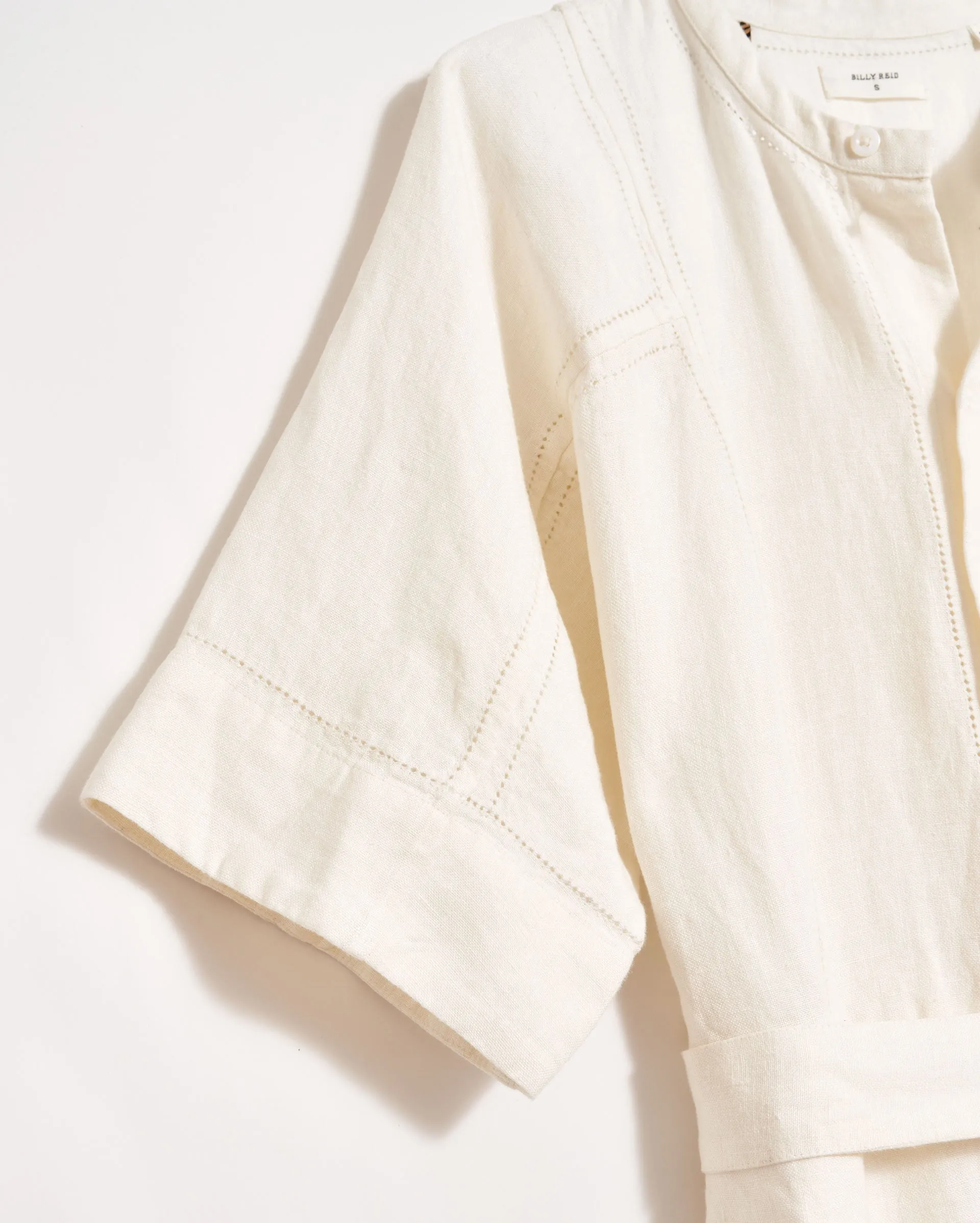 Linen Pointelle Shirt Dress sold by Billy Reid product image thumbnail 5