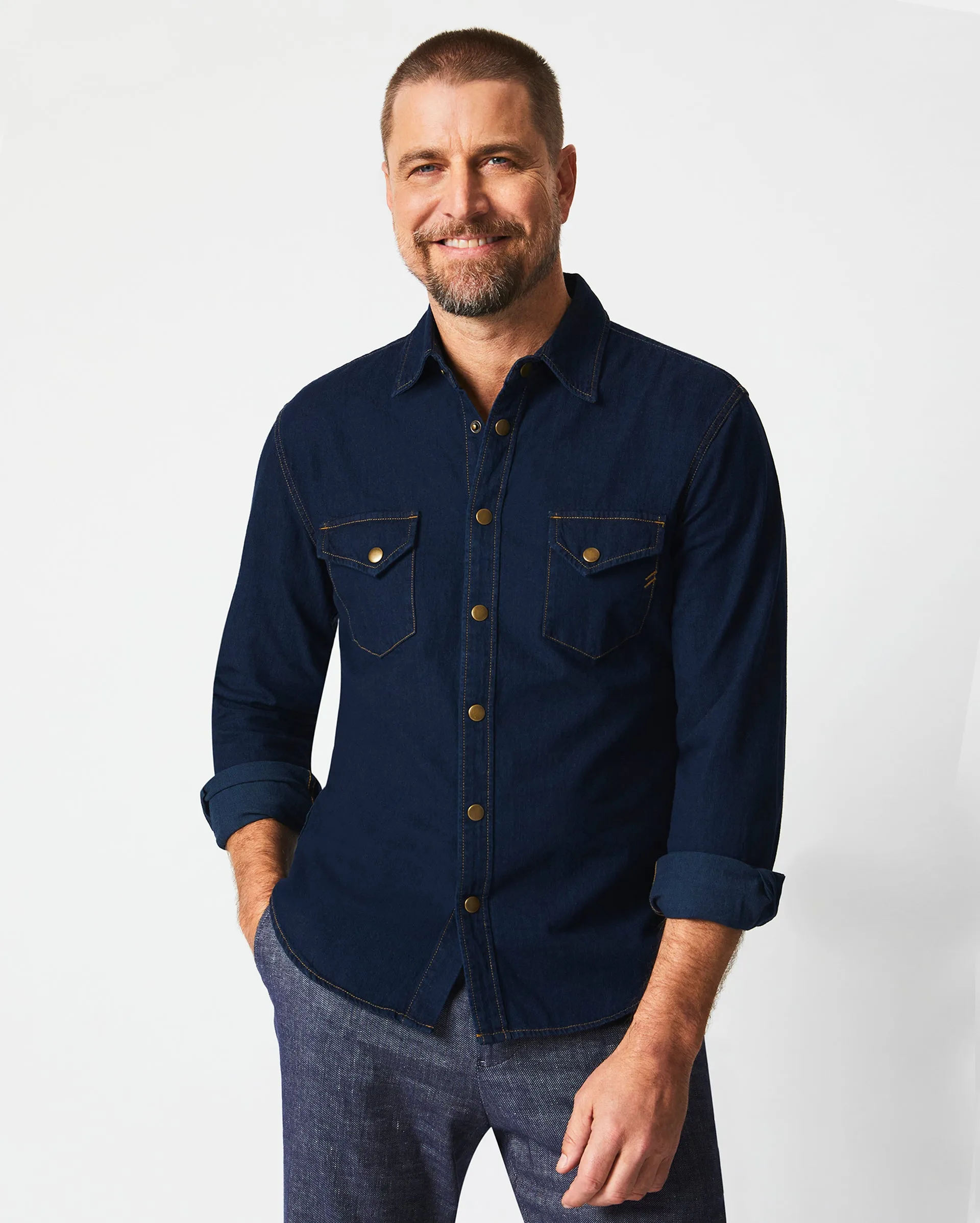 Shoals Denim Shirt sold by Billy Reid product image thumbnail 2