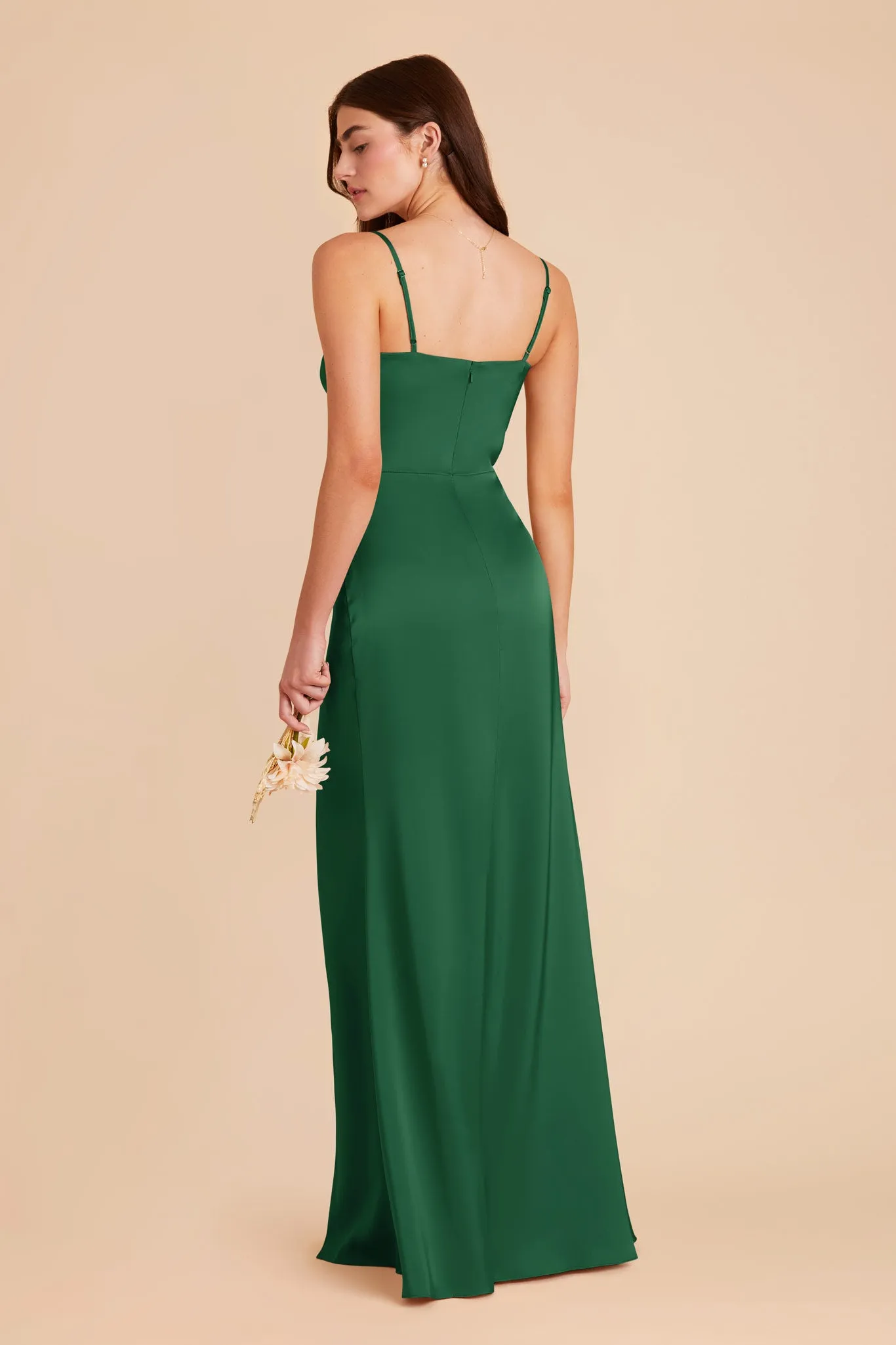 Jennifer Matte Satin Dress - Forest Green sold by Birdy Grey product image thumbnail 5