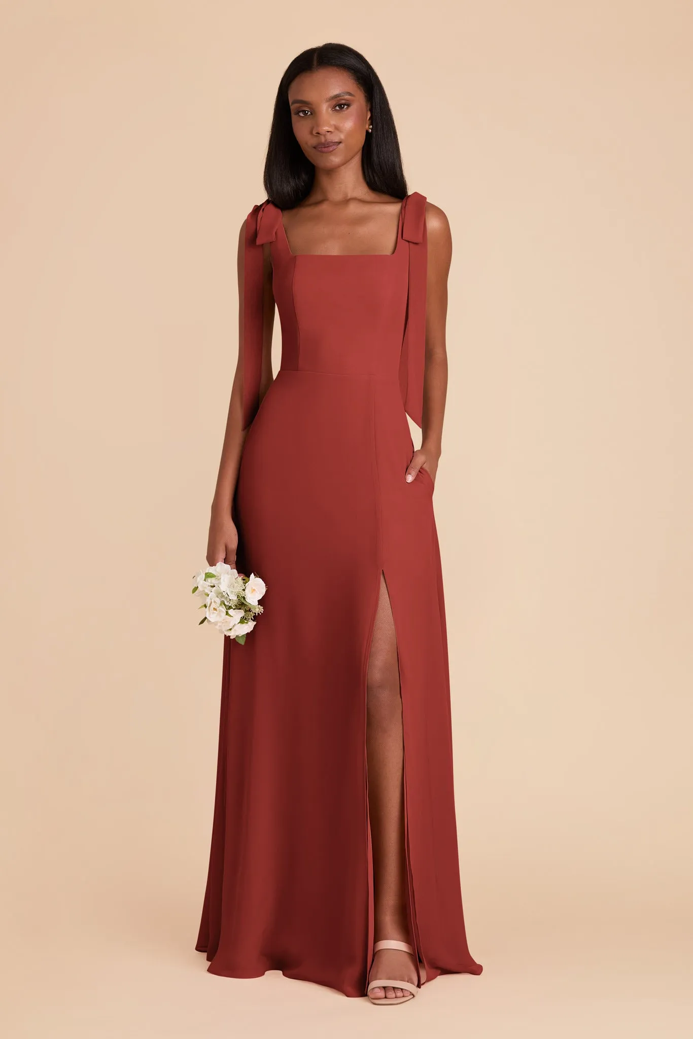 Alex Convertible Dress Chiffon - Spice sold by Birdy Grey product image thumbnail 3