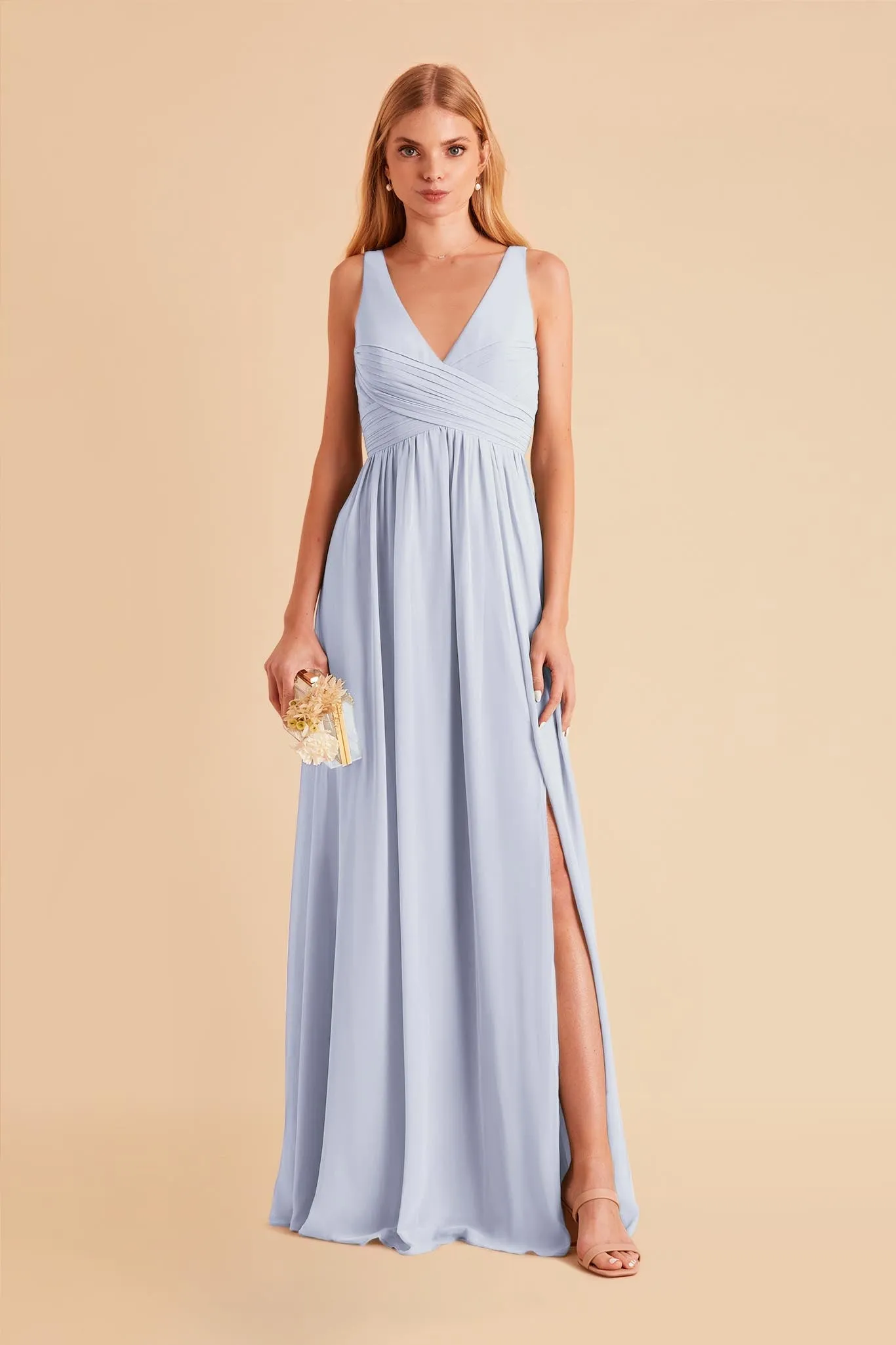 Laurie Empire Dress - Ice Blue sold by Birdy Grey product image thumbnail 3