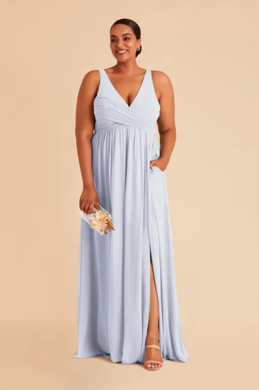 Laurie Empire Dress - Ice Blue sold by Birdy Grey
